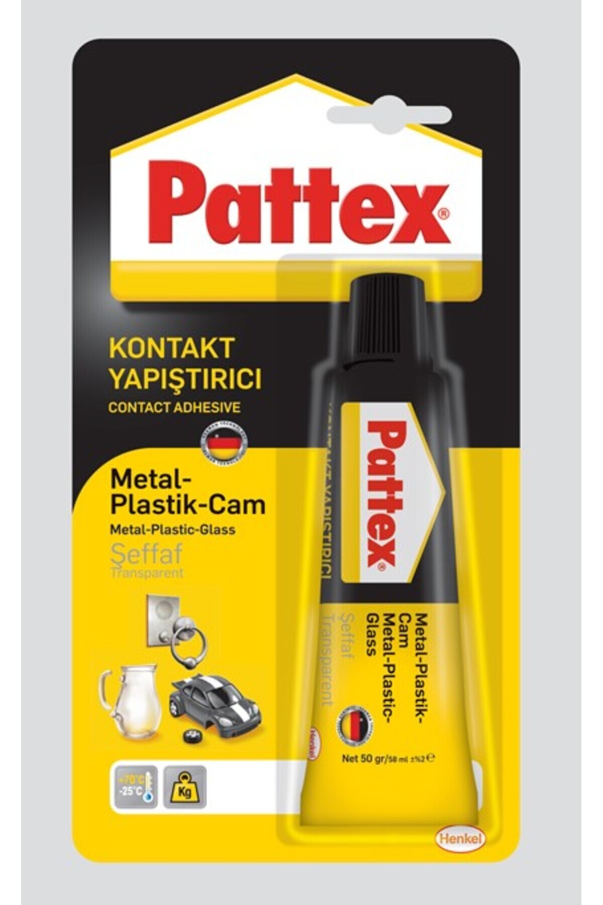 Henkel Pattex Kontakt Yapıştırıcı Metal-Plastik-Cam, 50g