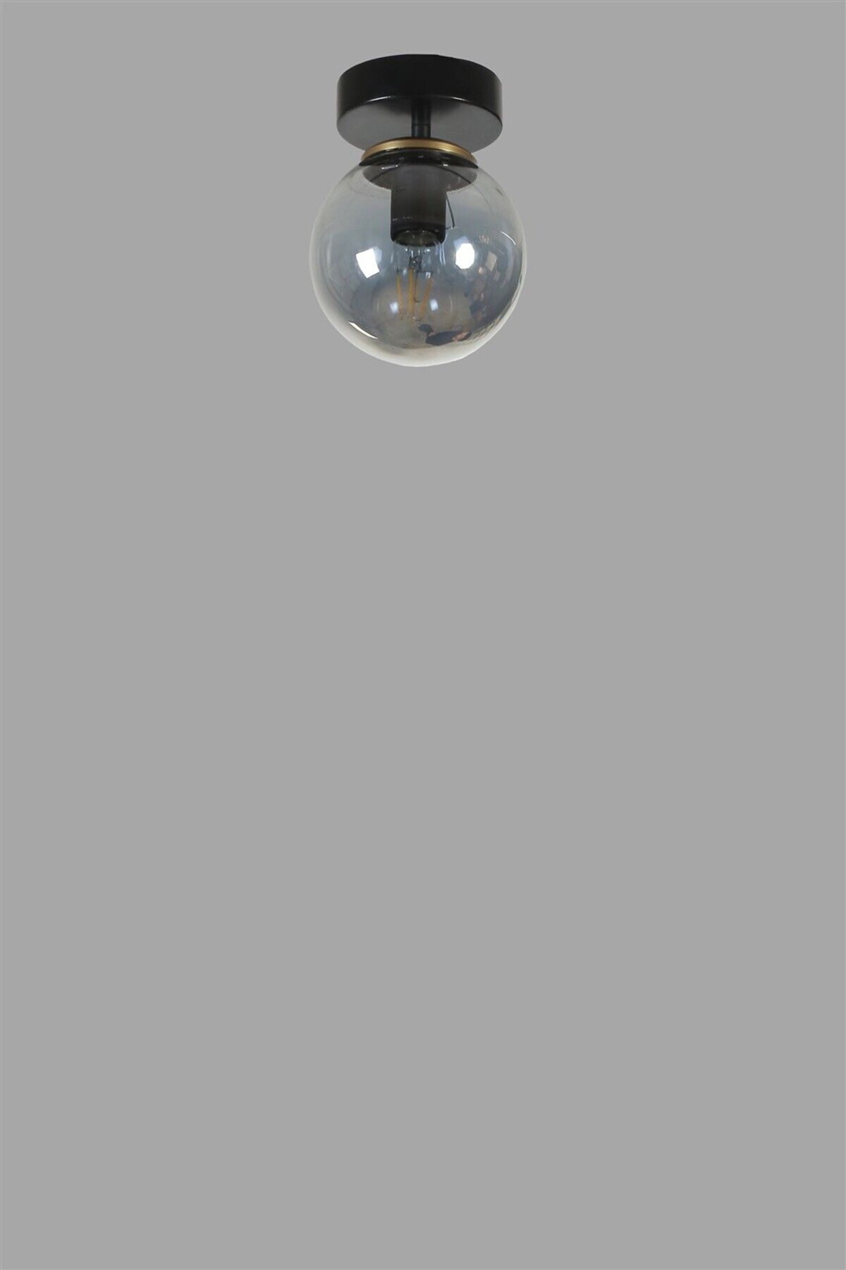 Lumexx-Black Fume Glass New Single Chandelier 3
