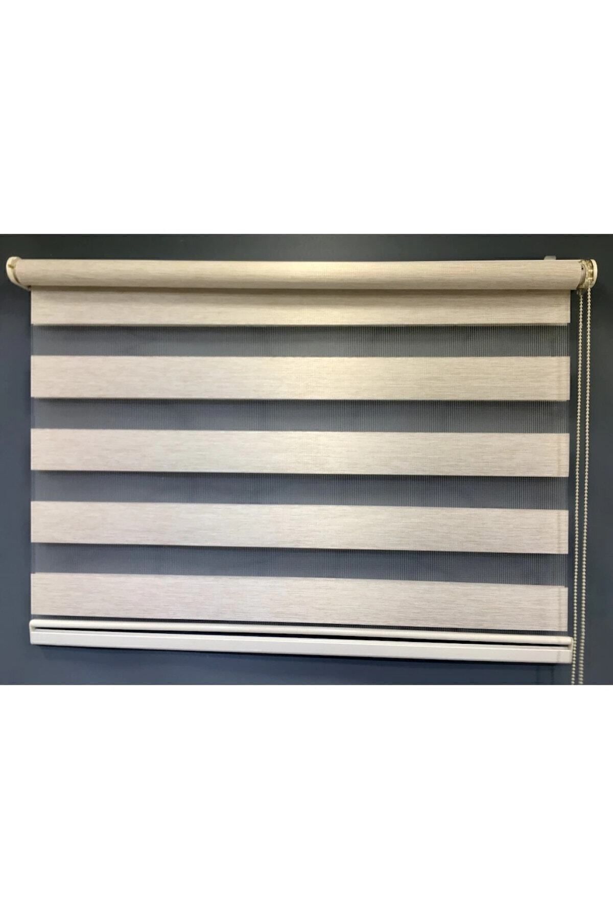 Cream Aluminum Case with Zebra Curtain Skirt
