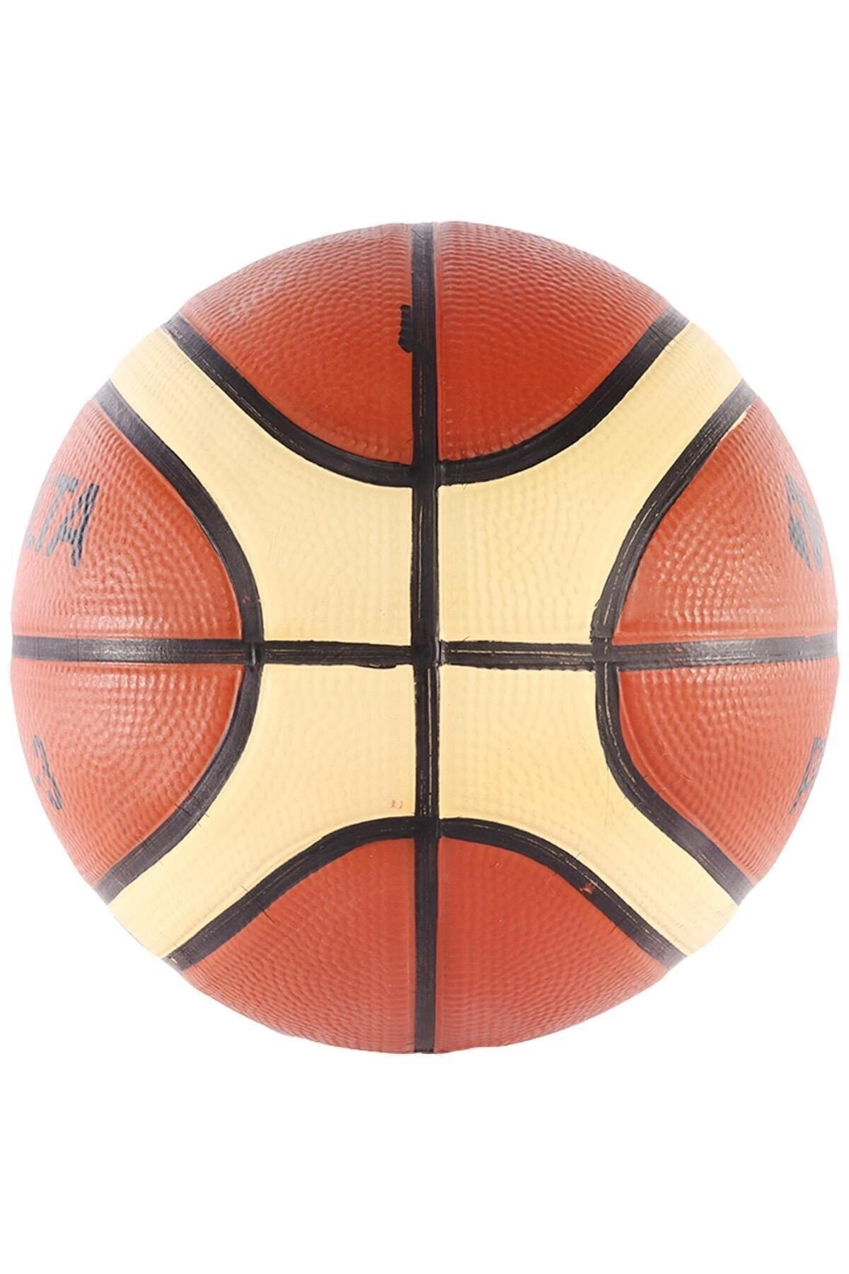 توپ بسکتبال چند رنگ دخترانه و پسرانه بچگانه PRO X DELUXE RUBBER NUMBER 3 ان اورجینال Delta