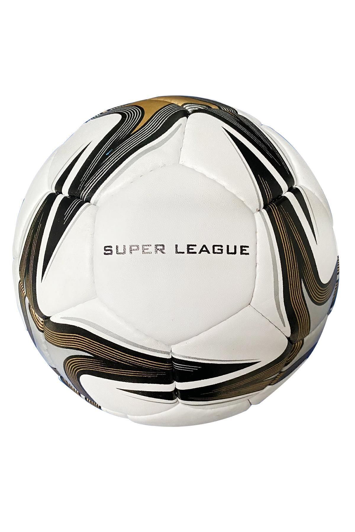 توپ فوتبال سفید SUPER LEAGUE HAND درز شماره 5 دورا قوی اورجینال Delta