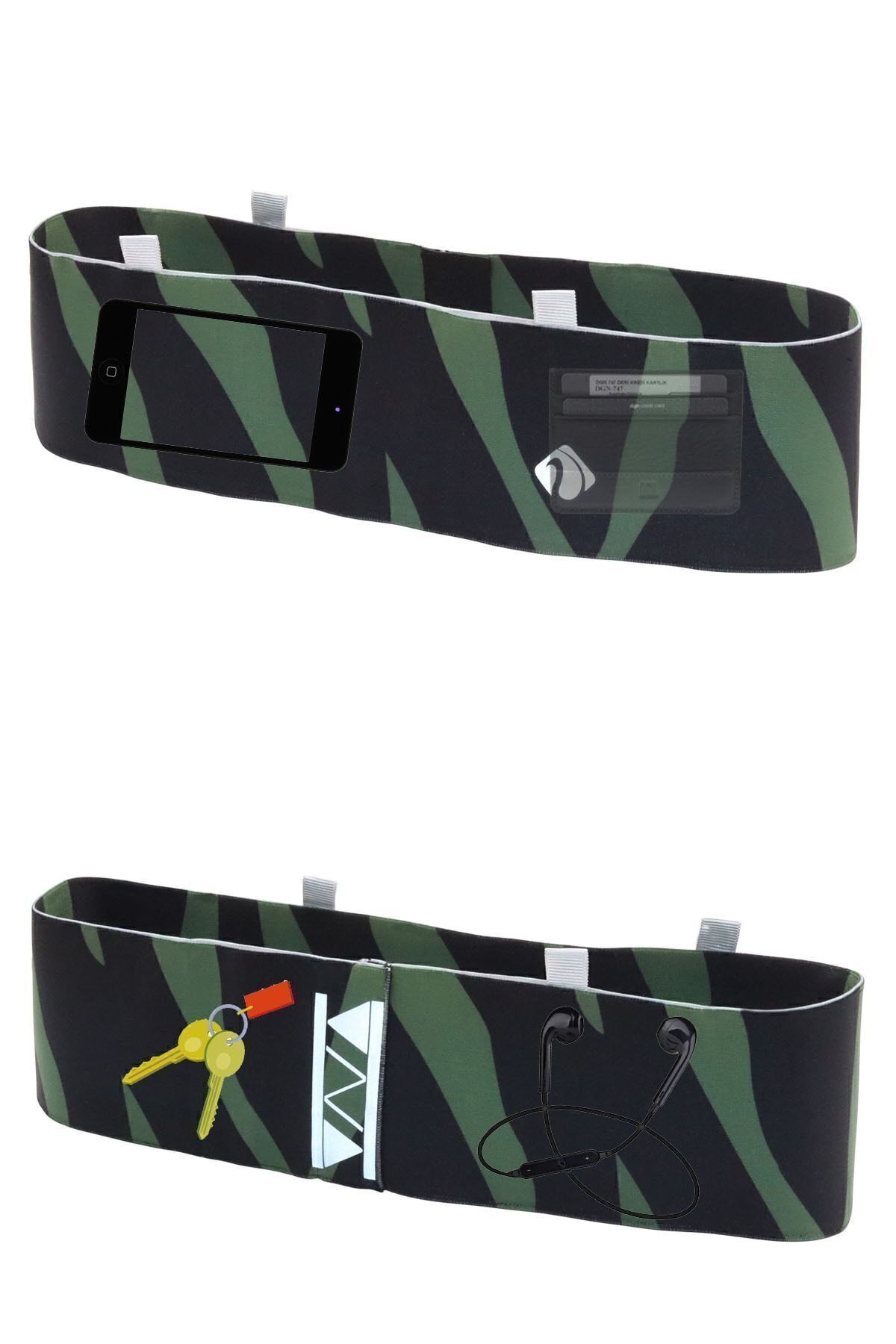 Probelt Sports Running Fitness Hunting Corset Waist Bag Athlete Belt Safe Bag with 4 Hidden Pockets