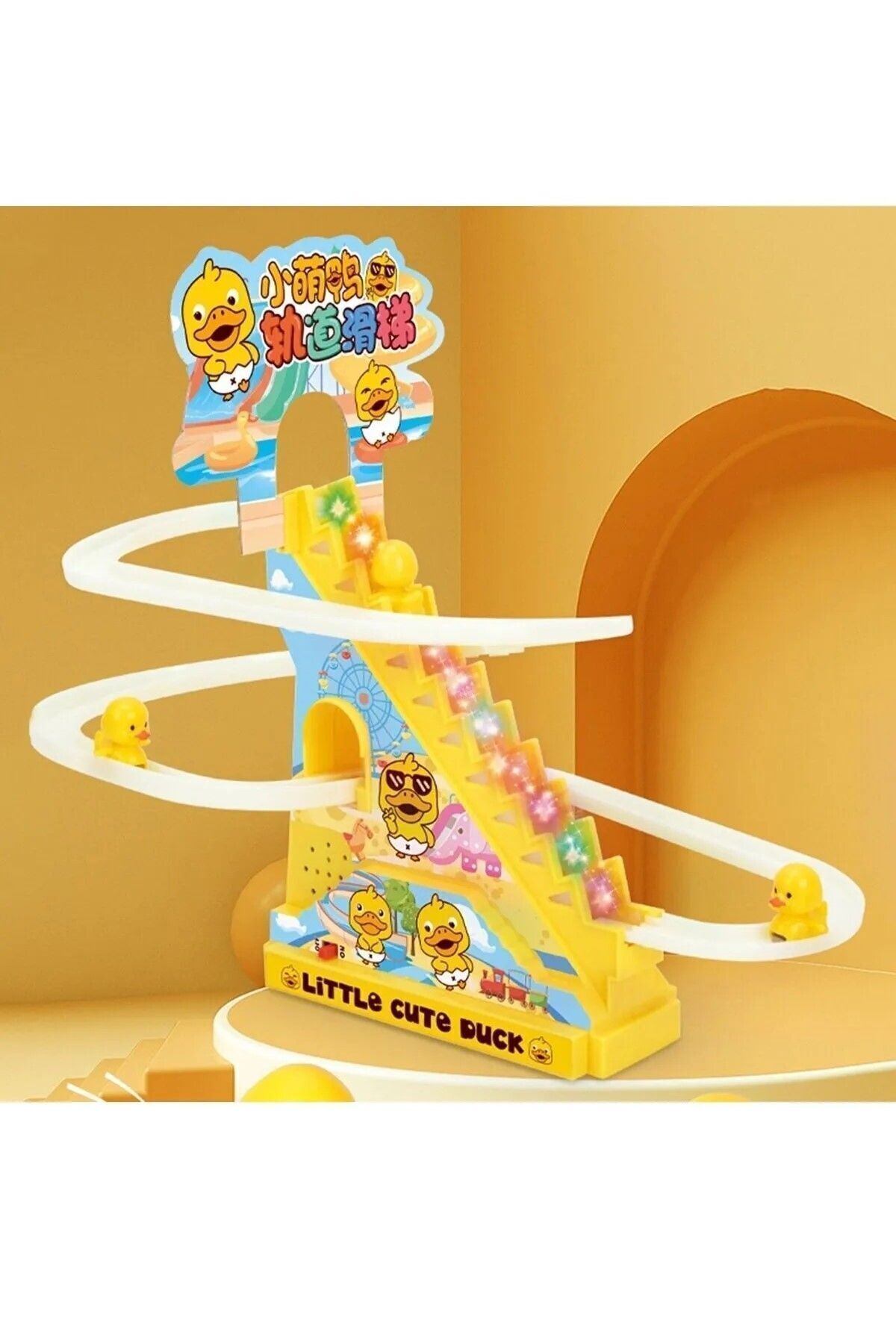 dekantoys Small Duck Oyuncak,ışıklı Sesli Kaykay Ördek Dön Dolaş Oyunu