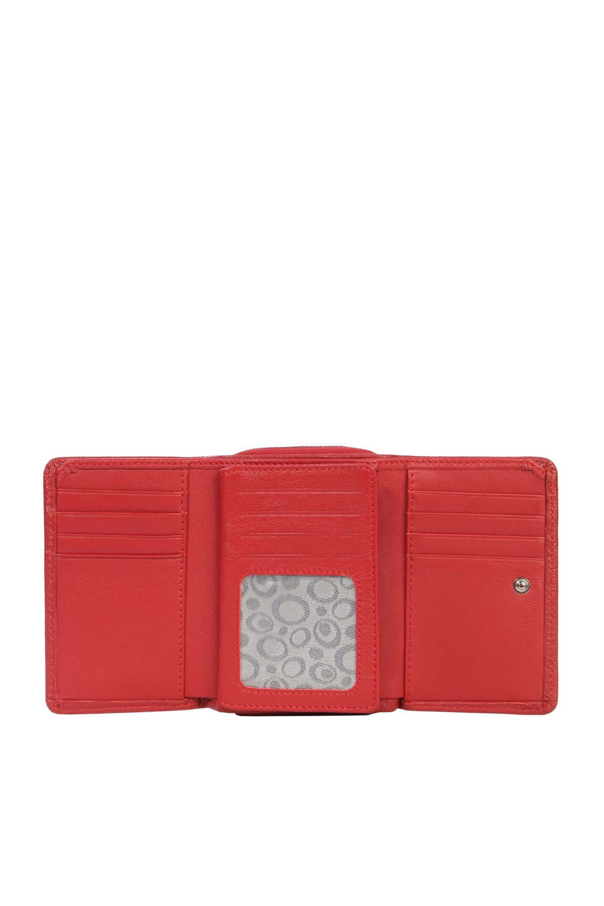 CENGİZ PAKEL-Red Genuine Leather Women's Wallet - 65120 2