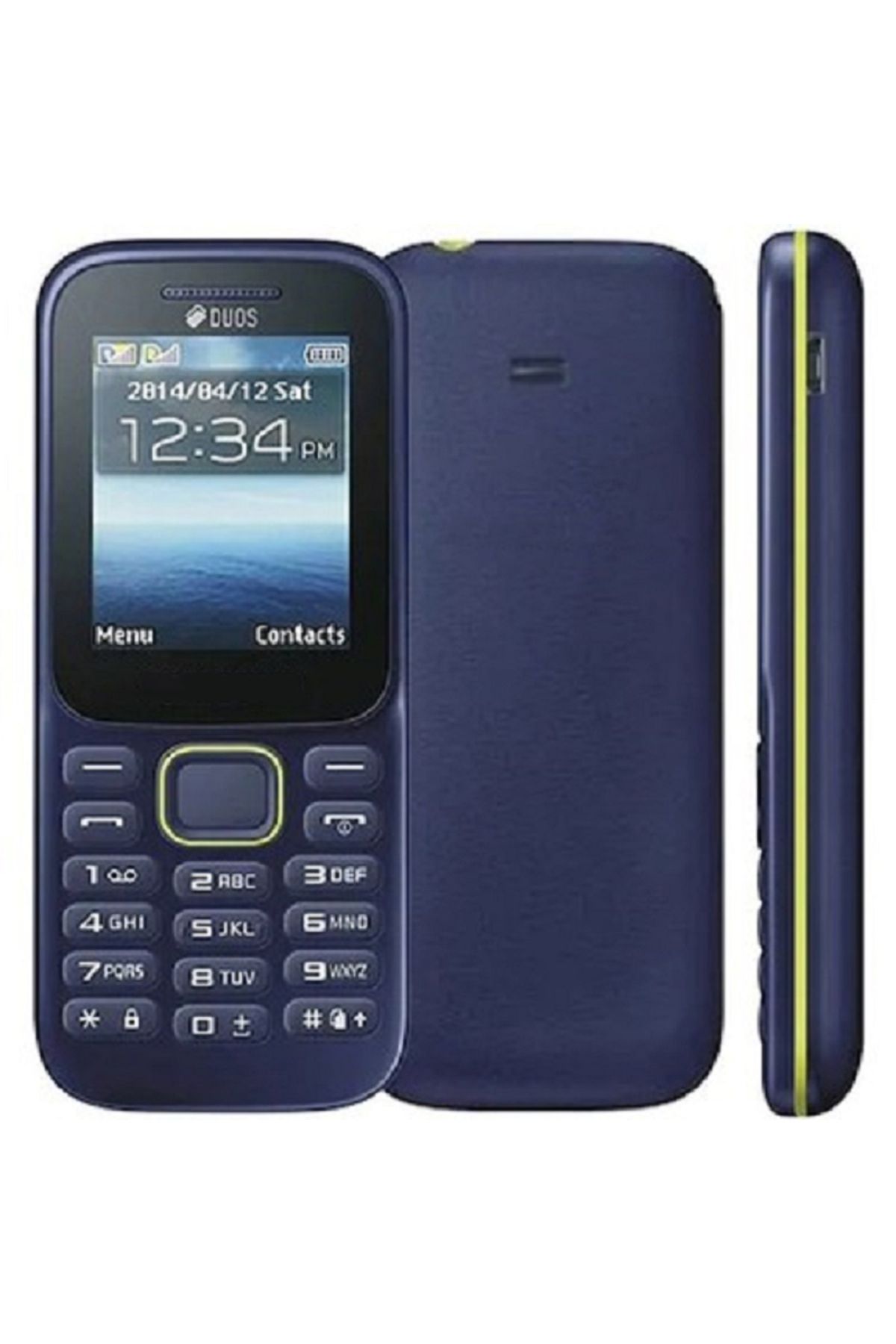 Miosal Yüksek Ses Kalitesi Yaşlı Asker B310 Tuşlu Telefon Hızlı Arama Mp3 Kamerasız Lacivert