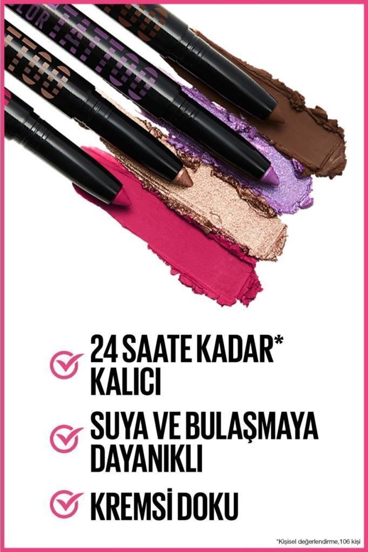 سایه چشم رنگ خال کوبی 24H استیکس و دور درخشان Maybelline New York