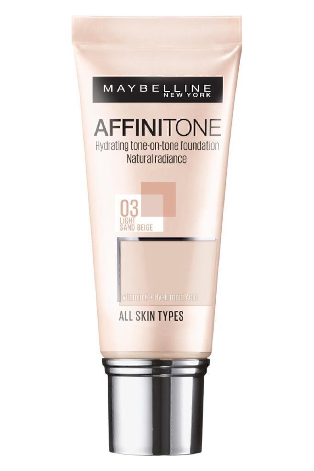 فونداسیون موثر مرطوب کننده - فونداسیون Affinitone No: 03 Maybelline New York