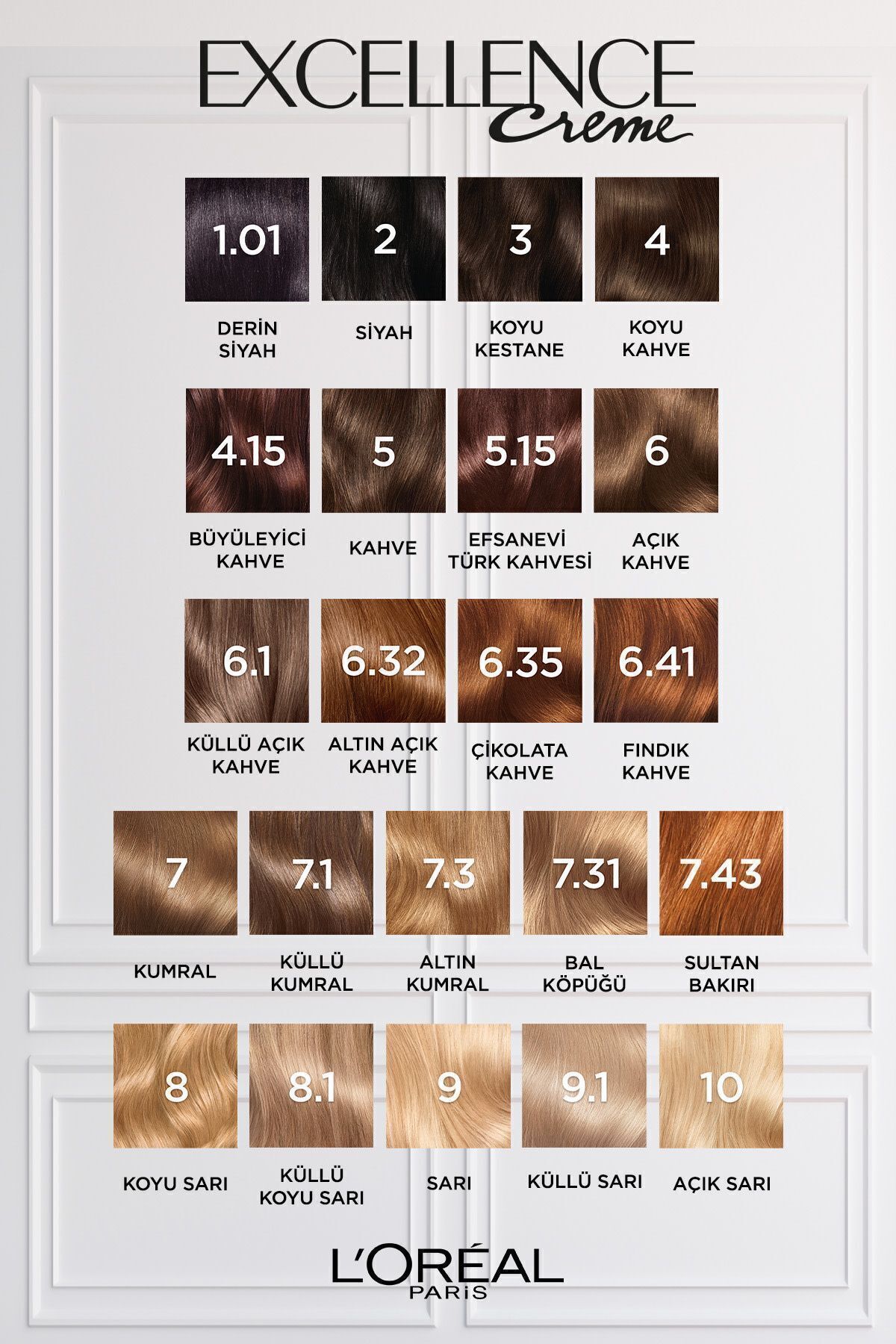 L'Oreal Paris رنگ مو اکسلانس کرم 10 زرد روشن