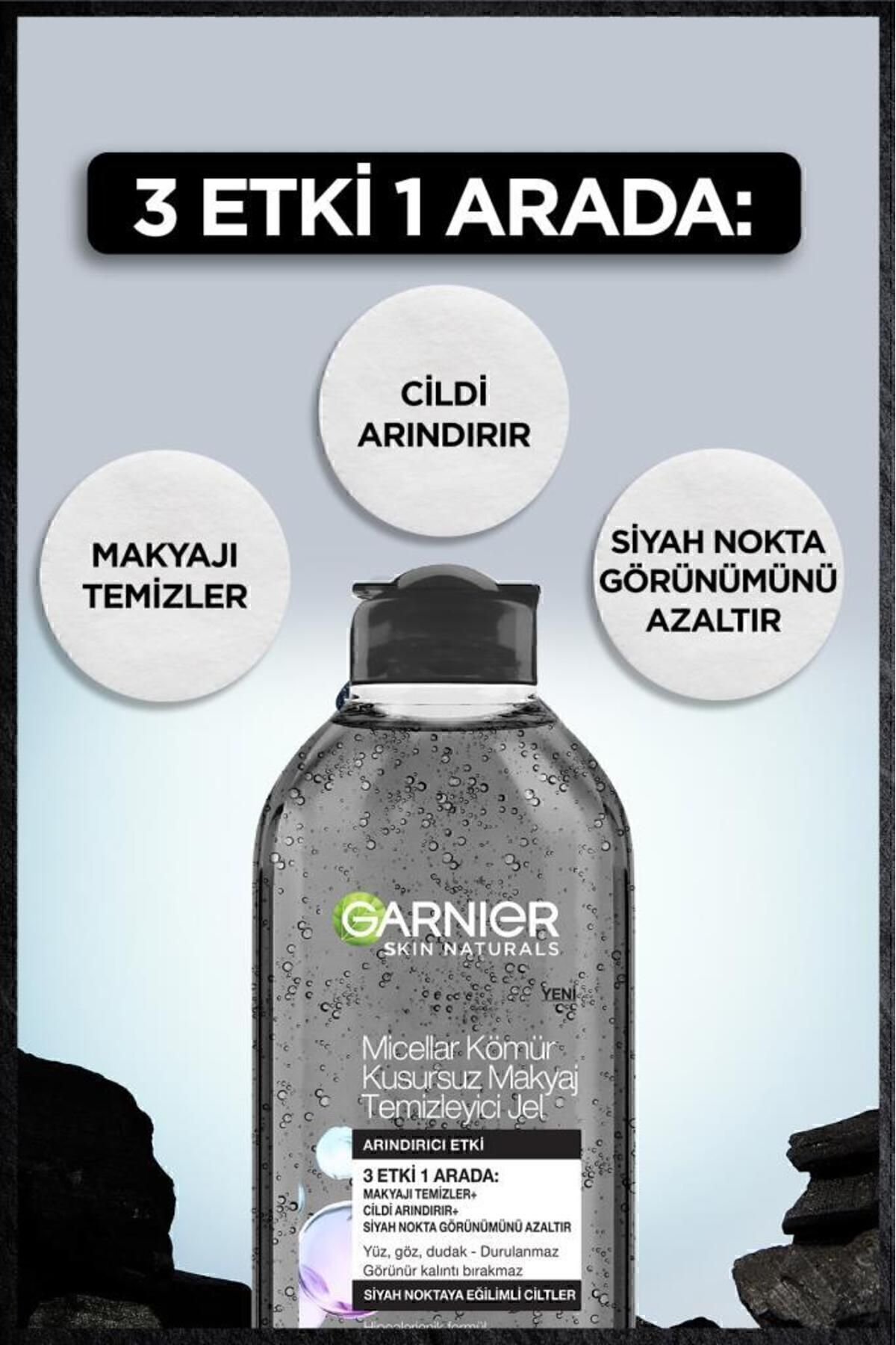 ژل پاک کننده آرایش Micellar Charcoal Perfect 400 میلی لیتر Garnier