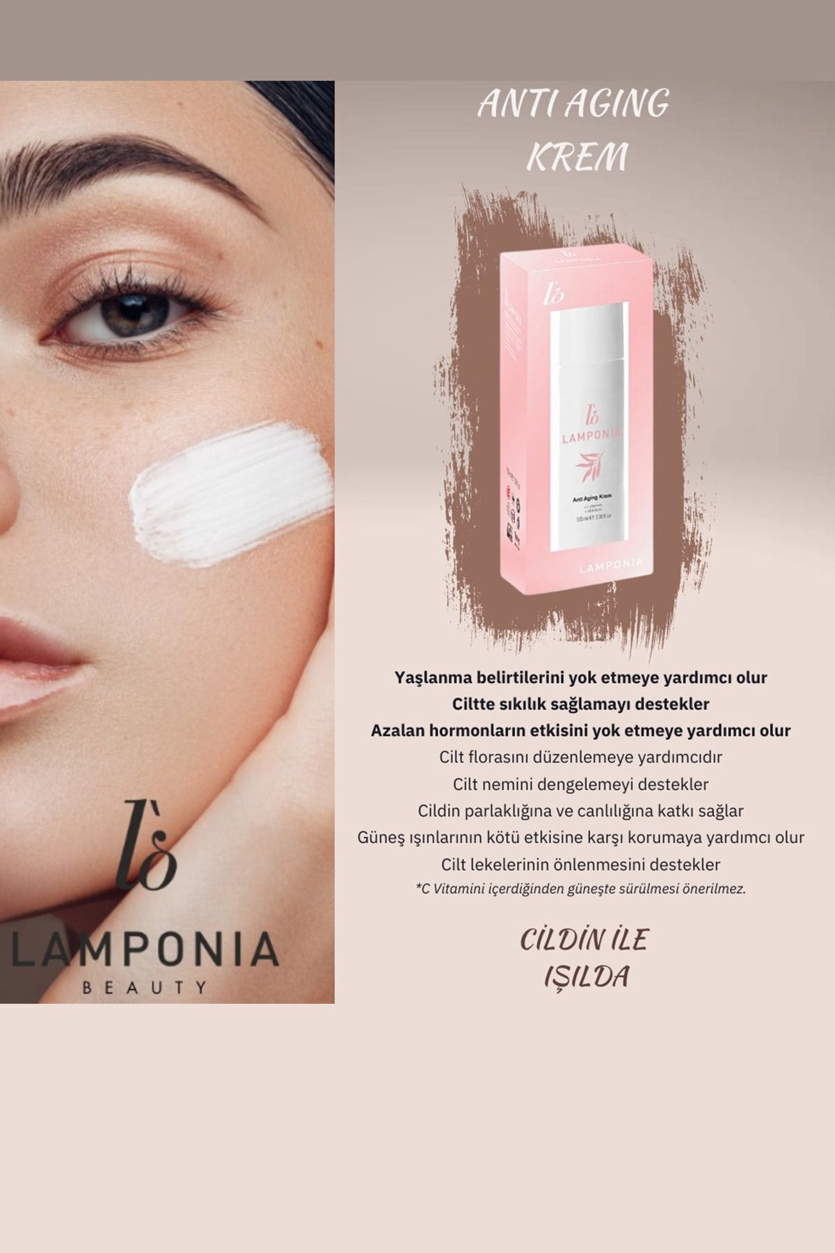 کرم صورت   Lamponia | antiaging اورجینال - تصویر 3