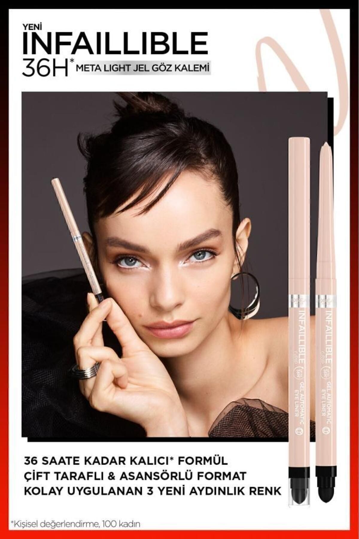 مداد چشم ژل متا لایت Infaillible - Polar White L'Oreal Paris