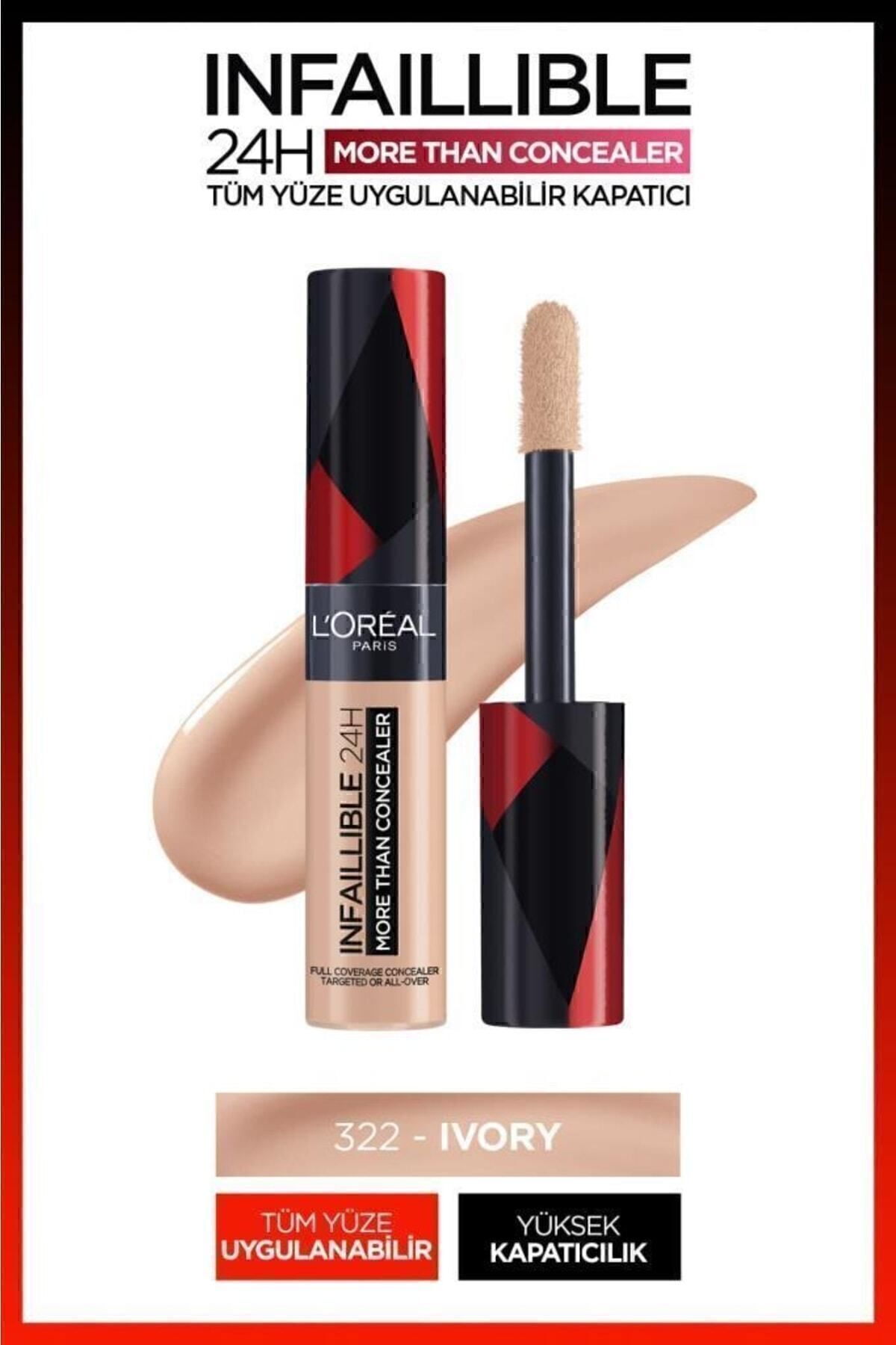 ست آرایش 4.7 میلی لیتری ریمل تمام صورت Infaillible 24h 322 Ivory & Mini Paradise Mascara L'Oreal Paris