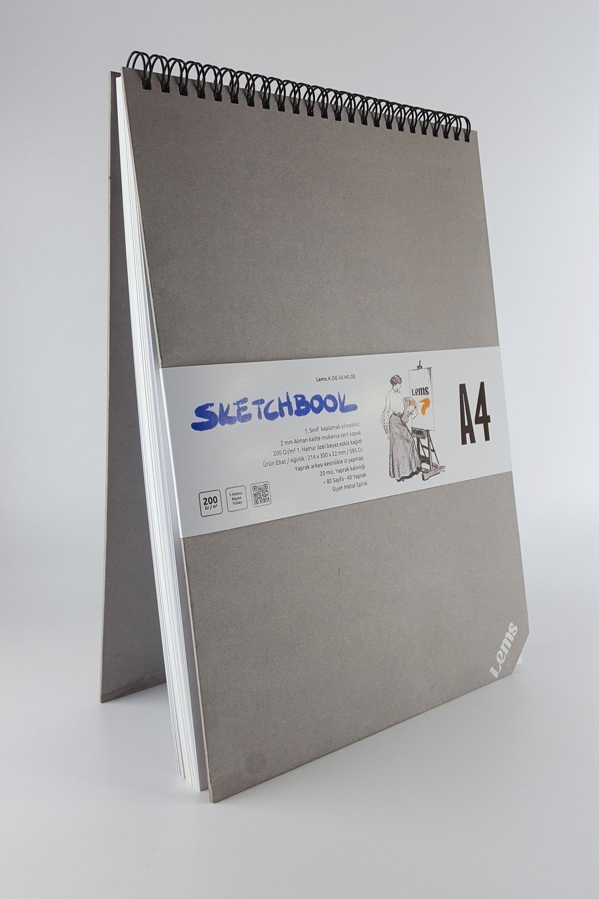 Lemsstudio-مجموعة إكسبيرتو 200 جرام مكونة من 4 قطع A5-A4-A6-Grand (SKETCHBOOK) كراسة الرسم 5