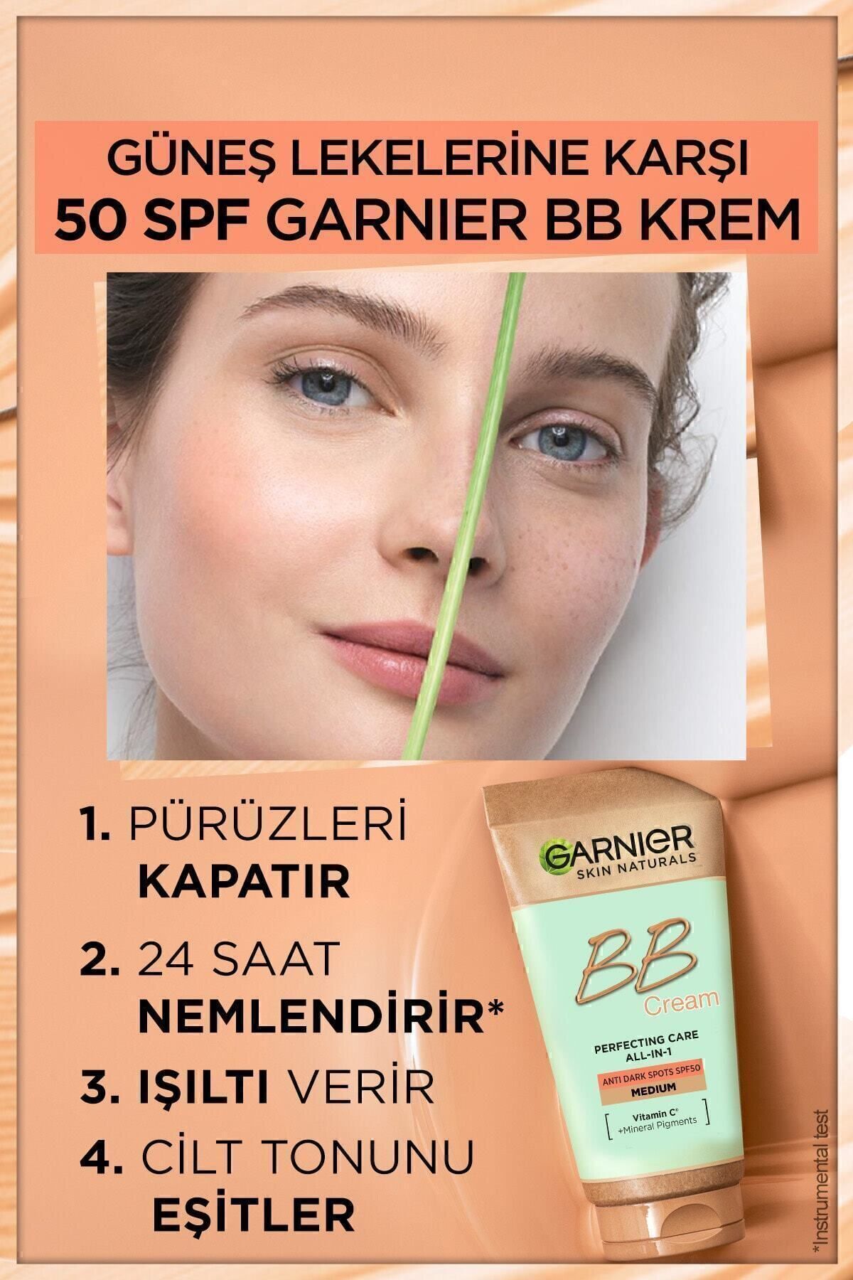 کرم Bb محافظ در برابر لکه های خورشید SPF50 Garnier