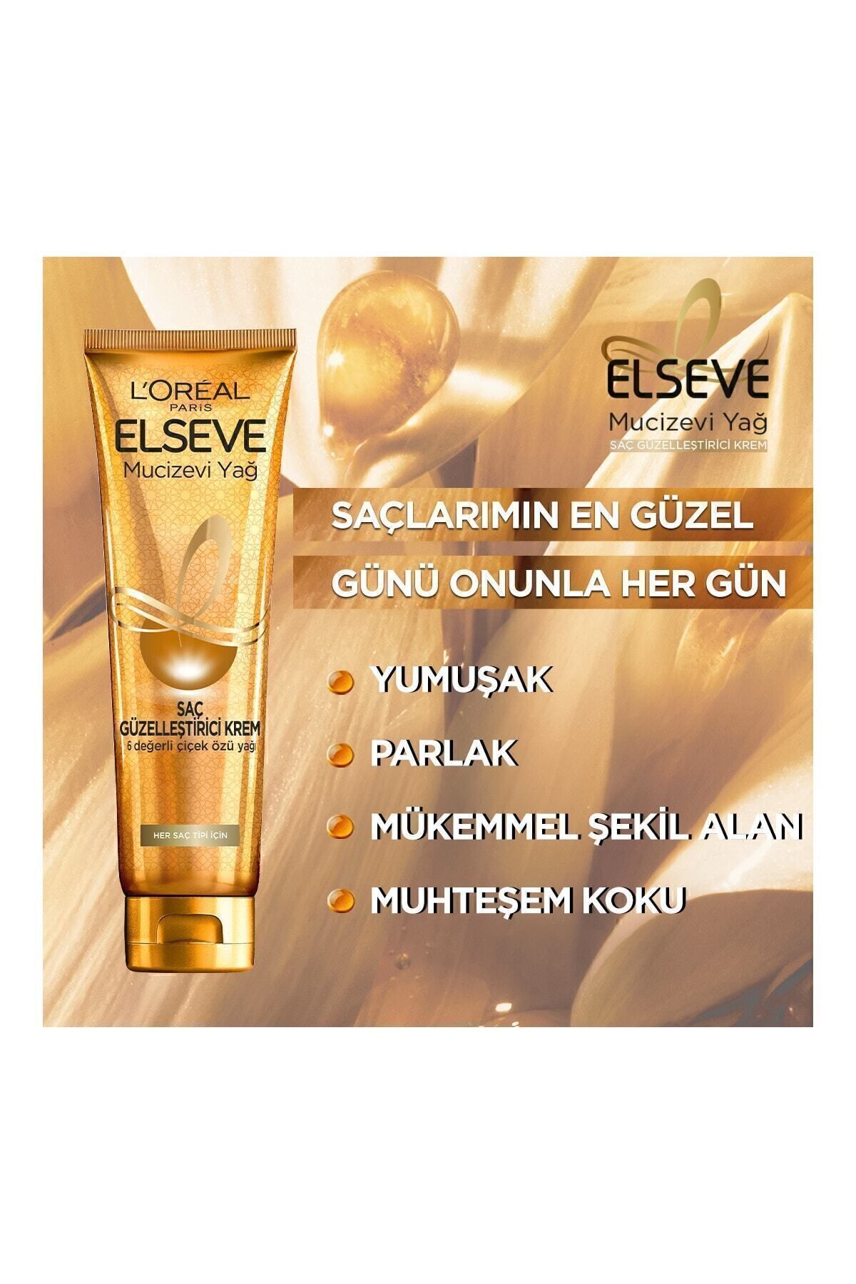 Loréal Paris Mucizevi Yağ Saç Güzelleştirici Krem 150 ml - Kuru Ve Sert Saçlar