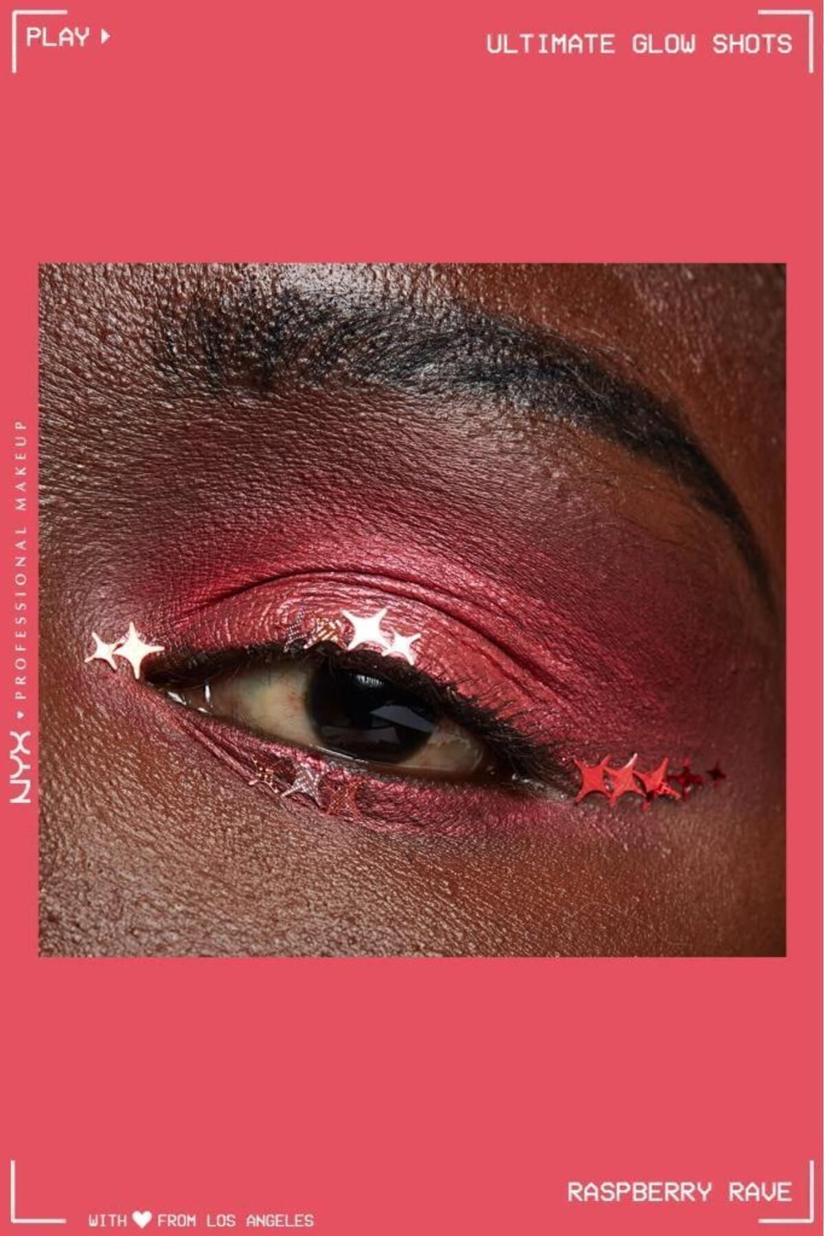 سایه چشم مایع درخشان Ultimate Glow Shots - 12 Raspberry Rave NYX Professional Makeup