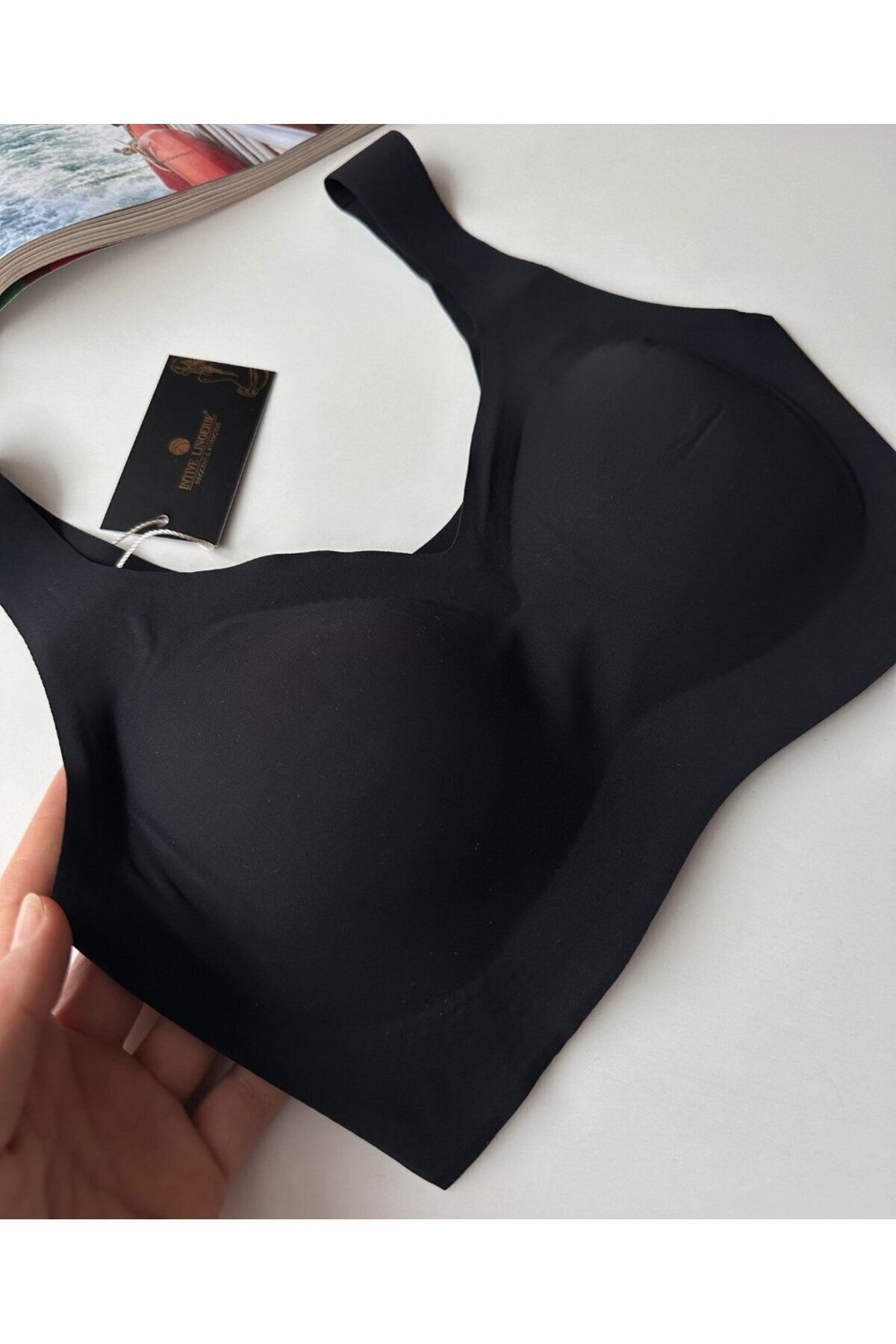 İntive Lingerie-Carla No Underwire Seamless Push-up Invisible Ice-Silk (Invisible) Bra - Imported Bra 5