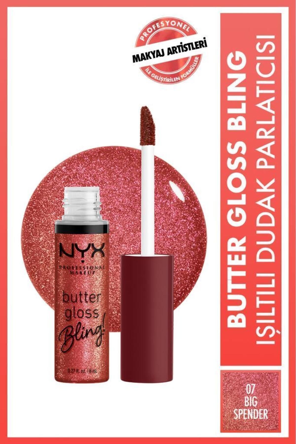 NYX Professional Makeup Butter Gloss Bling Işıltılı Dudak Parlatıcısı - 07 Big Spender
