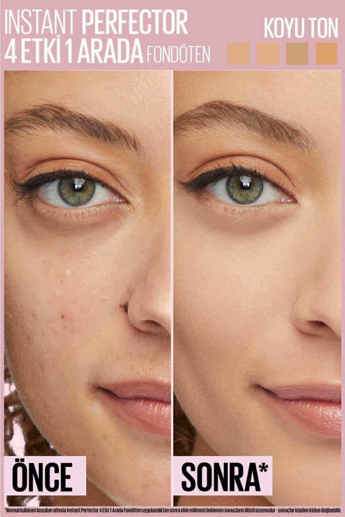 Instant Perfector 4 Effects in 1 Foundation - متوسط ​​روشن (تن تیره) Maybelline New York