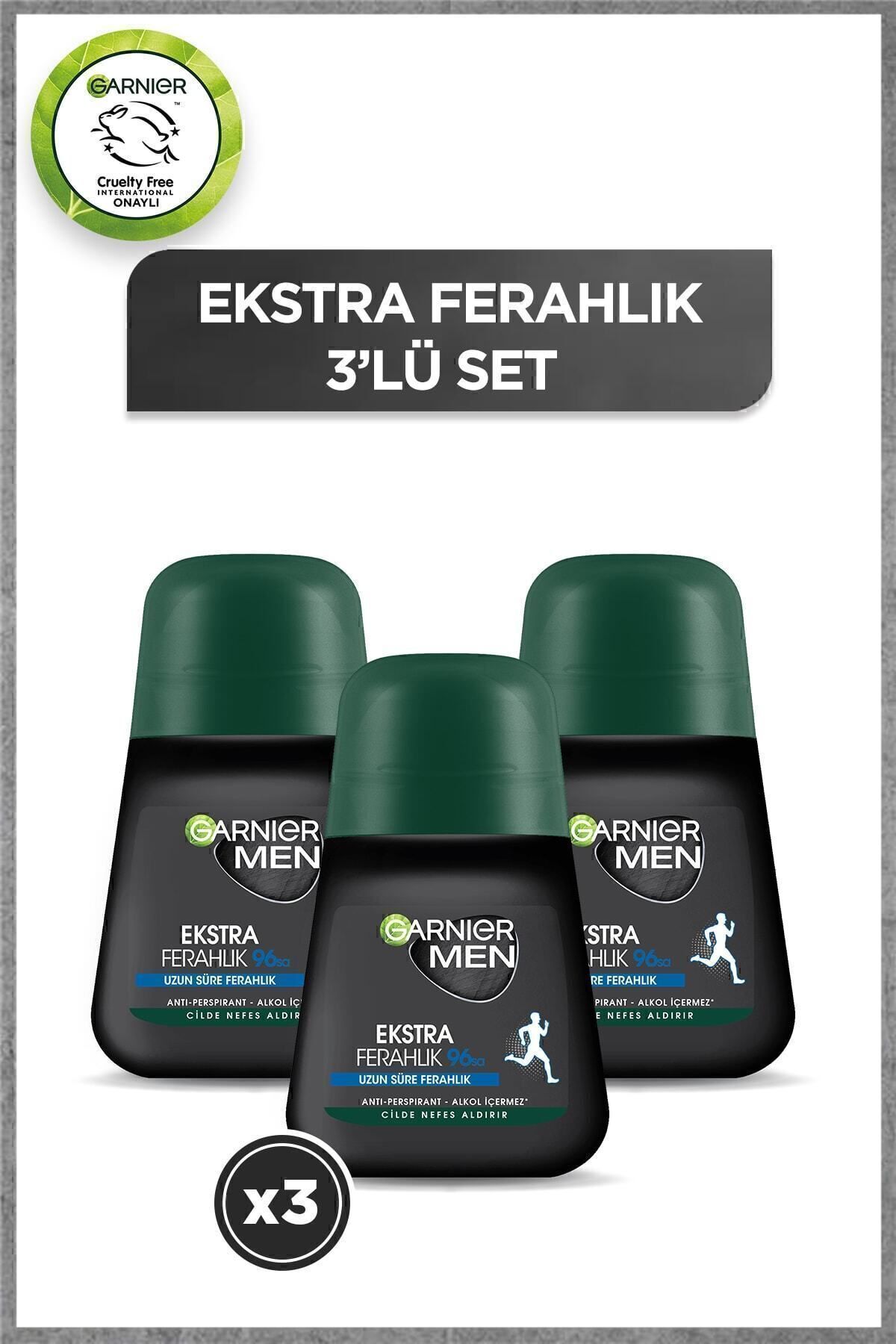 ست رول 3 تایی مردانه Extra Freshness Garnier
