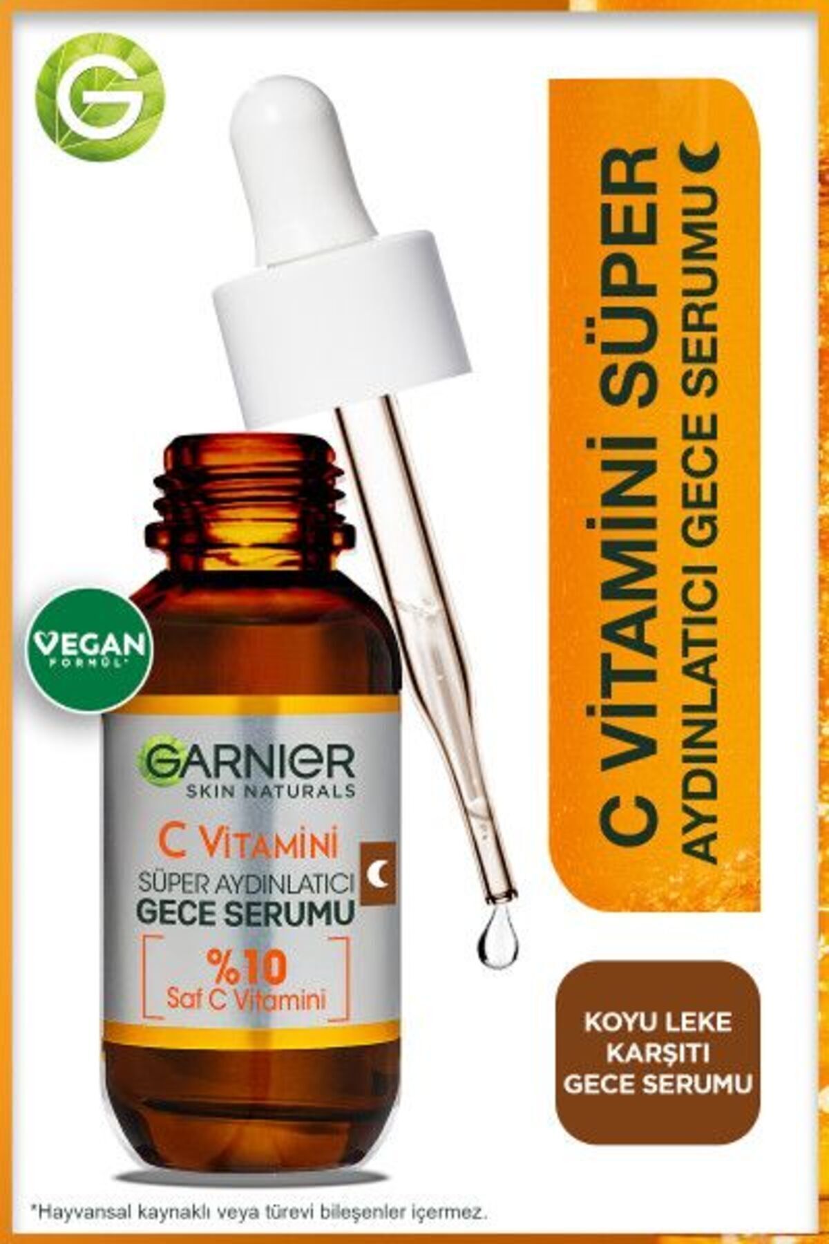 Garnier سرم روشن‌کننده و براق ویتامین C با غلظت بالا 30 میلی‌لیتر