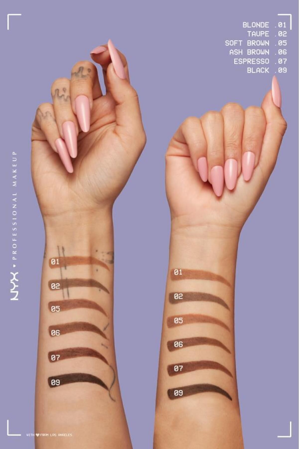 Powder Louder Pudralı Kaş Kalemi - 06 Ash Brown — قهوه‌ای NYXFMLPWDLPKKLM — تصویر 8 از 8