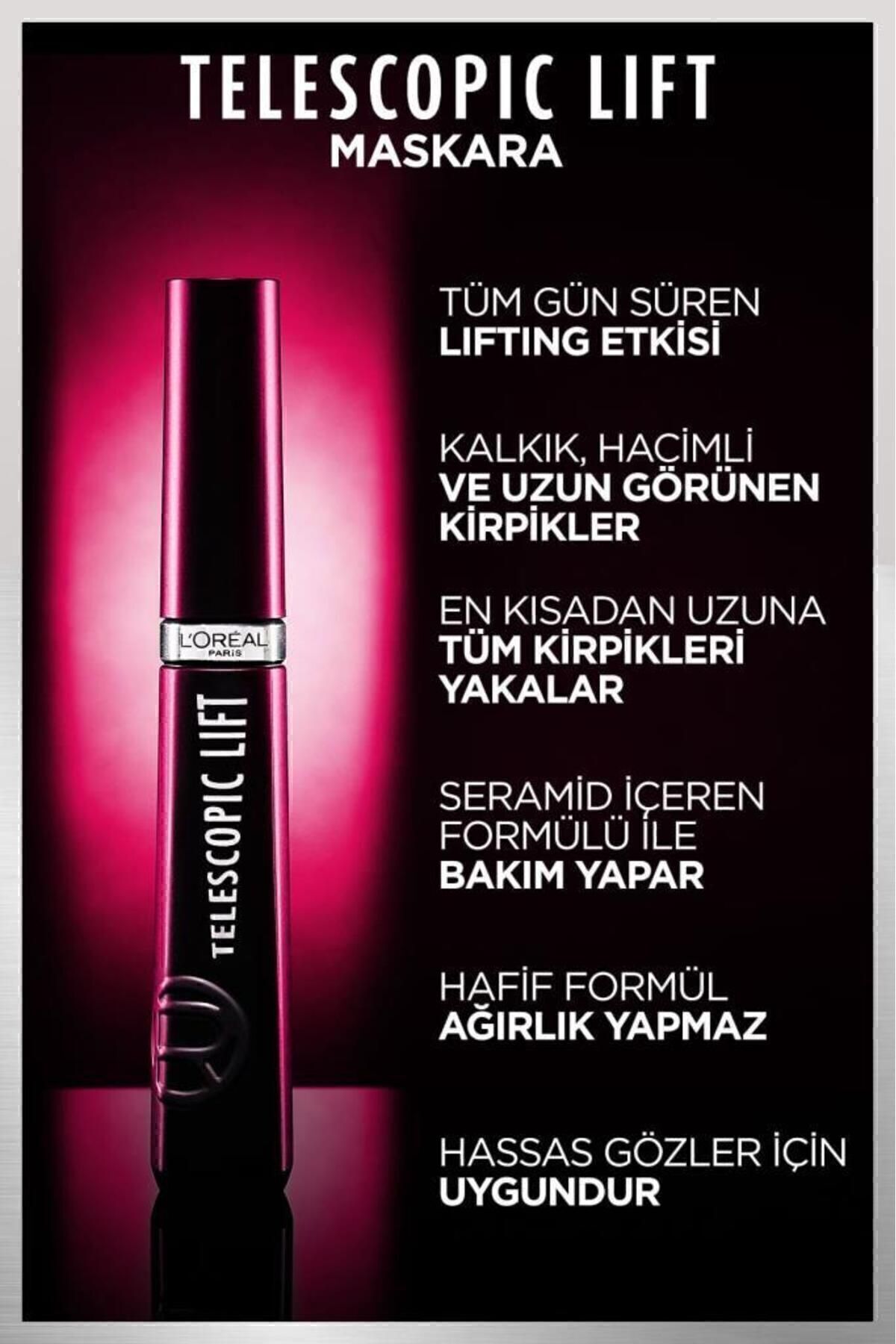 Telescopic Lift Maskara & Revitalift Clinical SPF 50+ Günlük Yüksek UV Korumalı Yüz Güneş Kremi 50ml — مشکی PKTTLMRCSG — تصویر 5 از 8