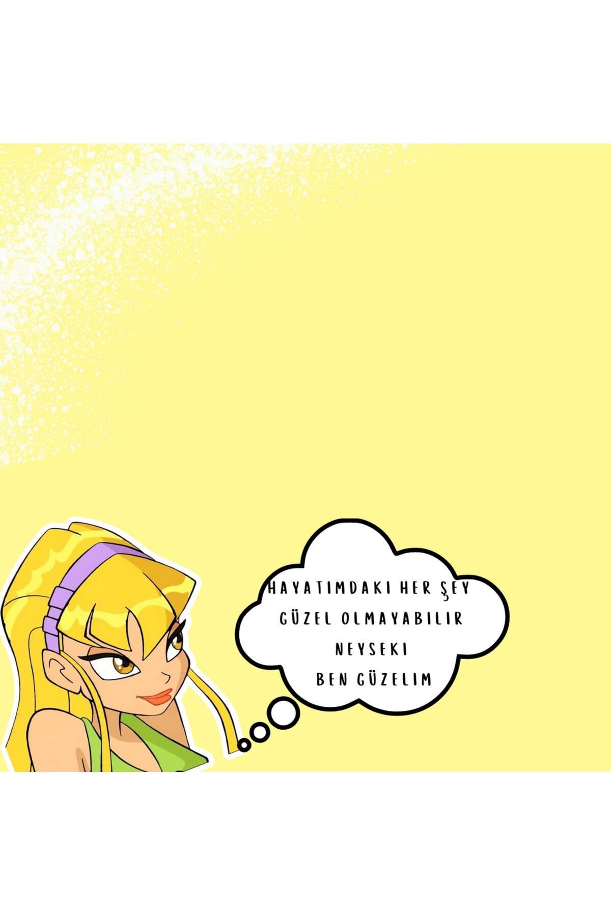 PastelSanat-Winx Club Stella Aşko Quotes Memopad, Memo Pad, To do List, Notepad, Planner Set 2