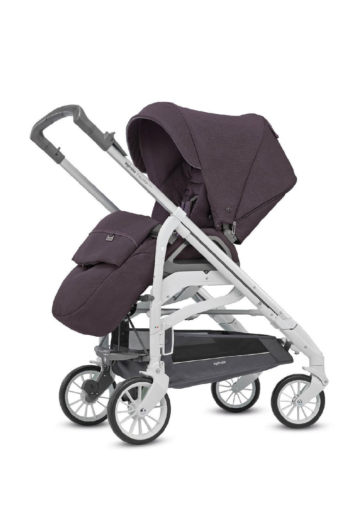 Inglesina Trilogy Tek El Tek Hamle ile Katlanıp Açılan Çift Yön Bebek Arabası - Marron Glace fotoğrafı 4 (önizleme)