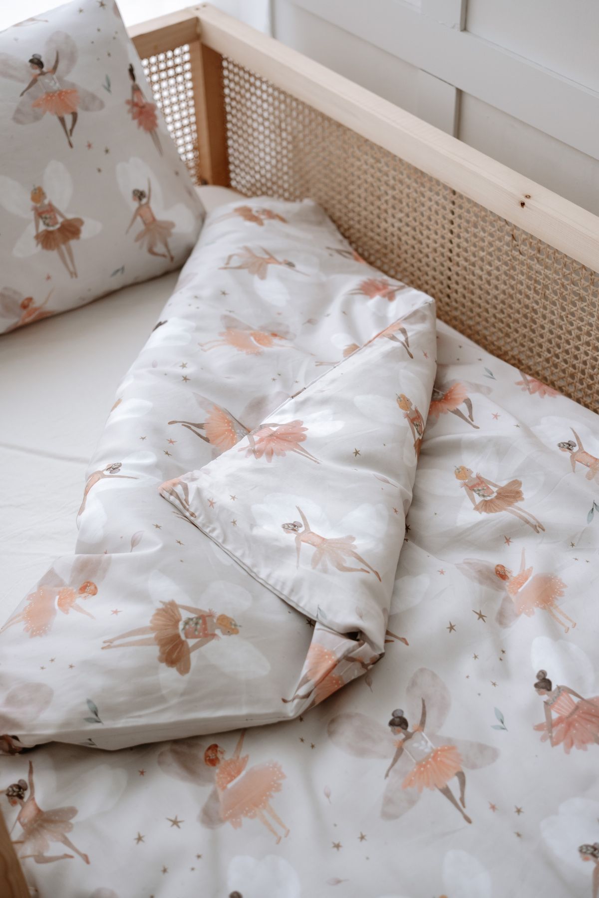 NOU-Fairy Garden Single Duvet Cover Set - Ballerina Fairies (160X220) 2