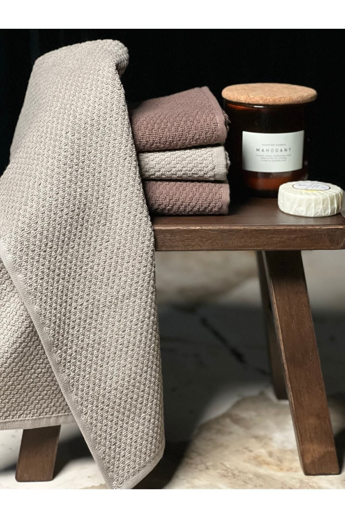 Plumehome Bath & Guest & Kitchen & Dowry Gift Hand Towel Set - 30x50 - Set of 4
