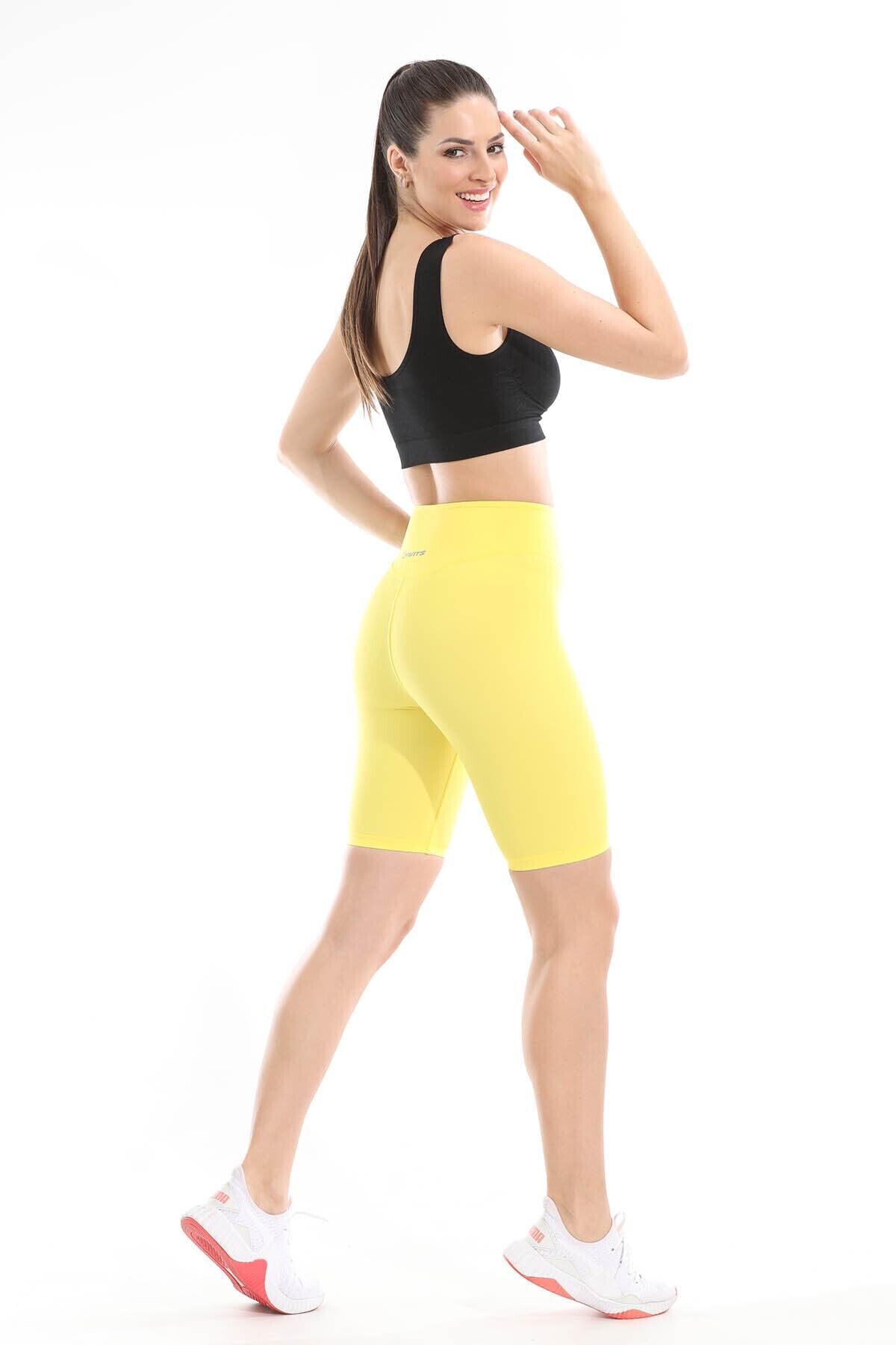 LIWITS-Extra High Waist Lycra Nylon Leggings - Gathering and Push-Up Features Shows Fit Above the Knee 6