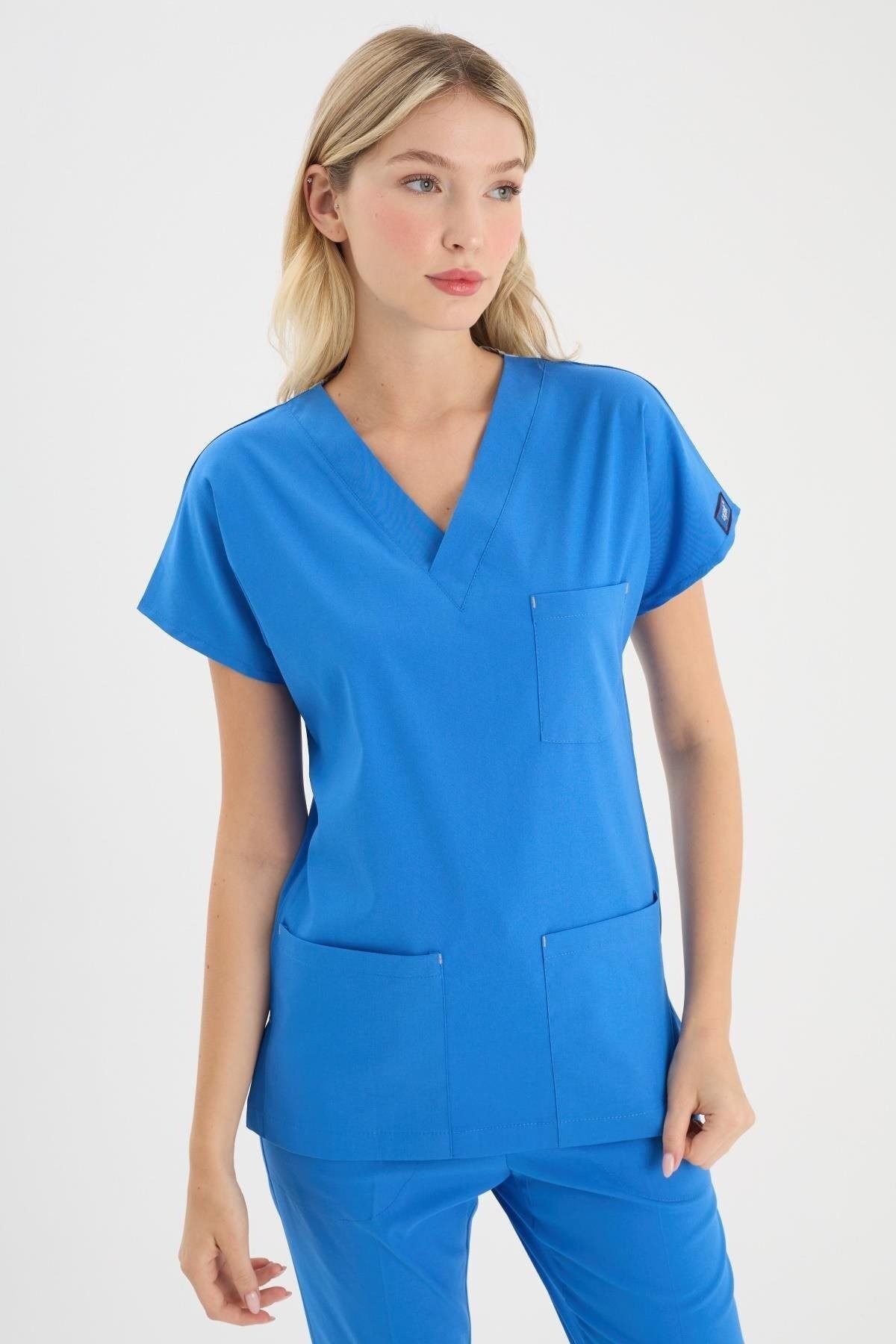 Uçak Medikal Costum Chirurgical Royal Blue Core-flex Lycra - XS