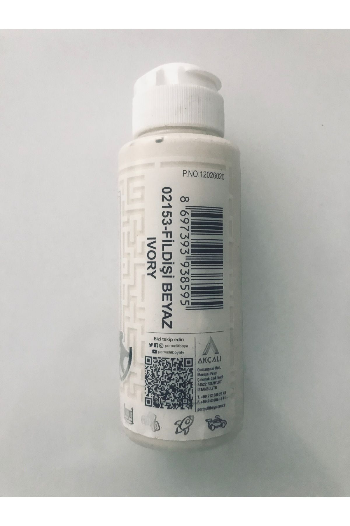 Permolit Multi Surface Akrilik Boya 120 ml Fildişibeyaz Fiyatı