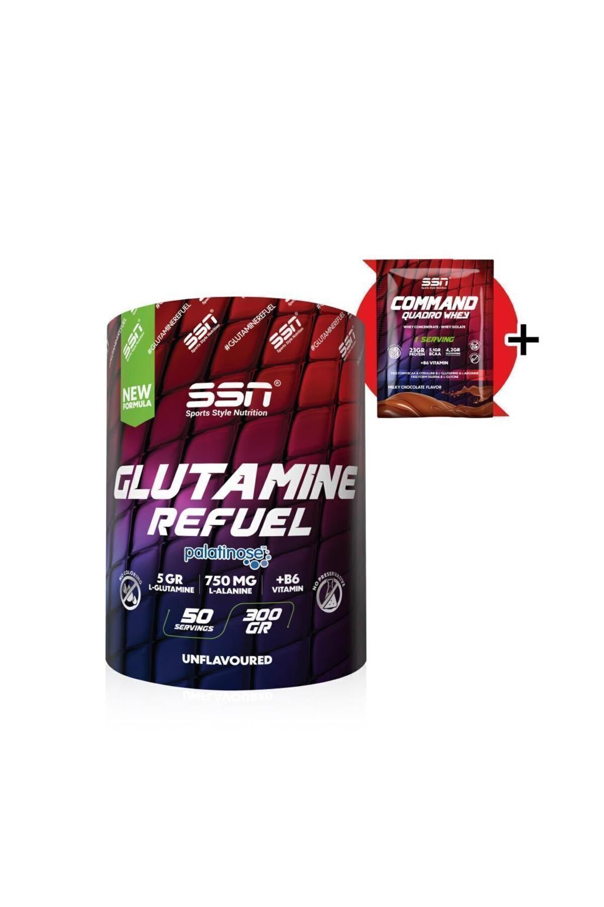 SSN Sports Style Nutrition Glutamine Refuel 300 gr (AROMASIZ) Amino Asit