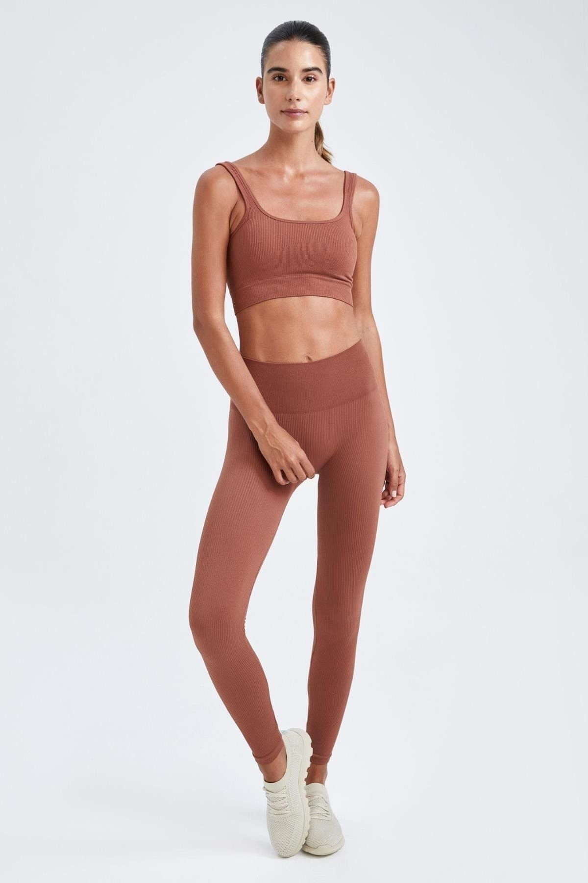 DeFacto-Legginsy bezszwowe z wysokim stanem - Fit Z2316Az22Au 4