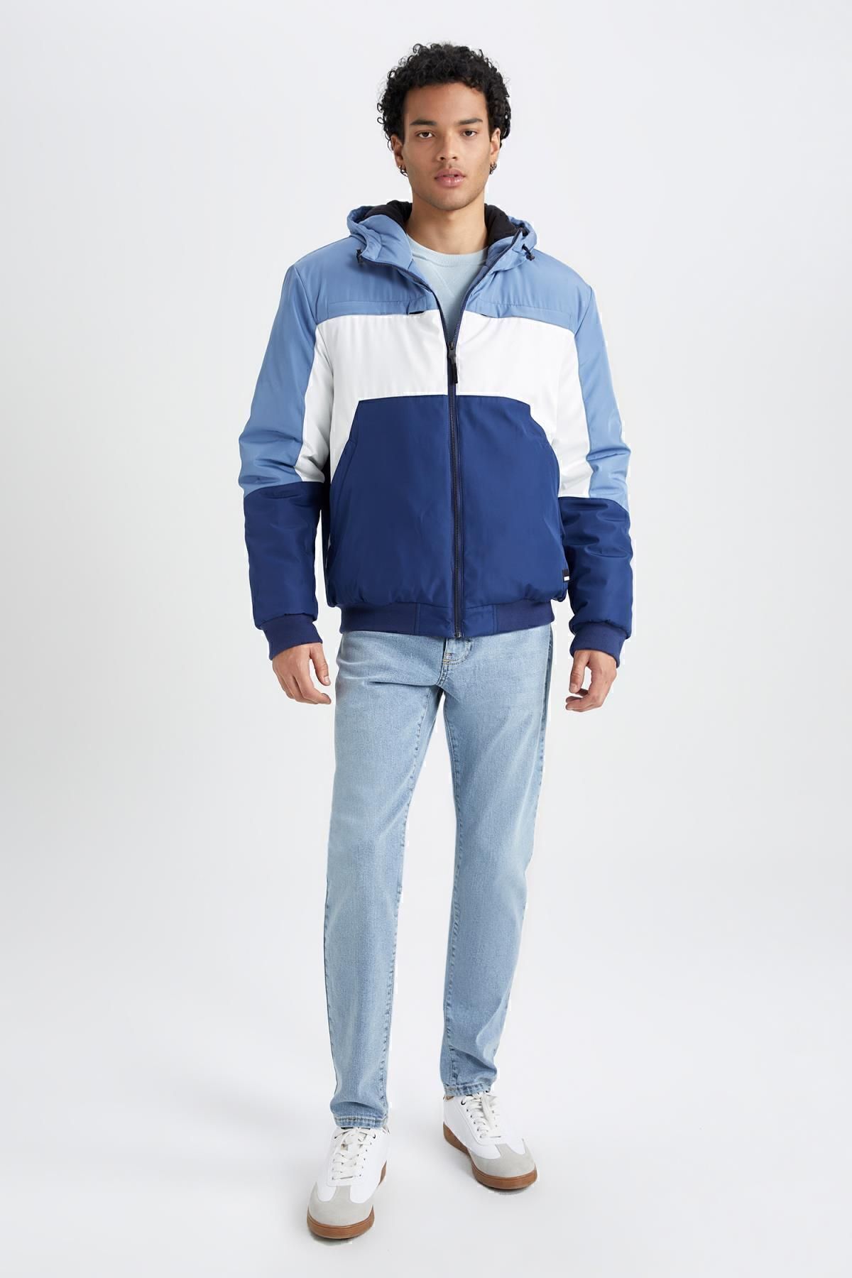 کاپشن مردانه آبی Defacto | N4530AZ23AU اورجینال - تصویر 5