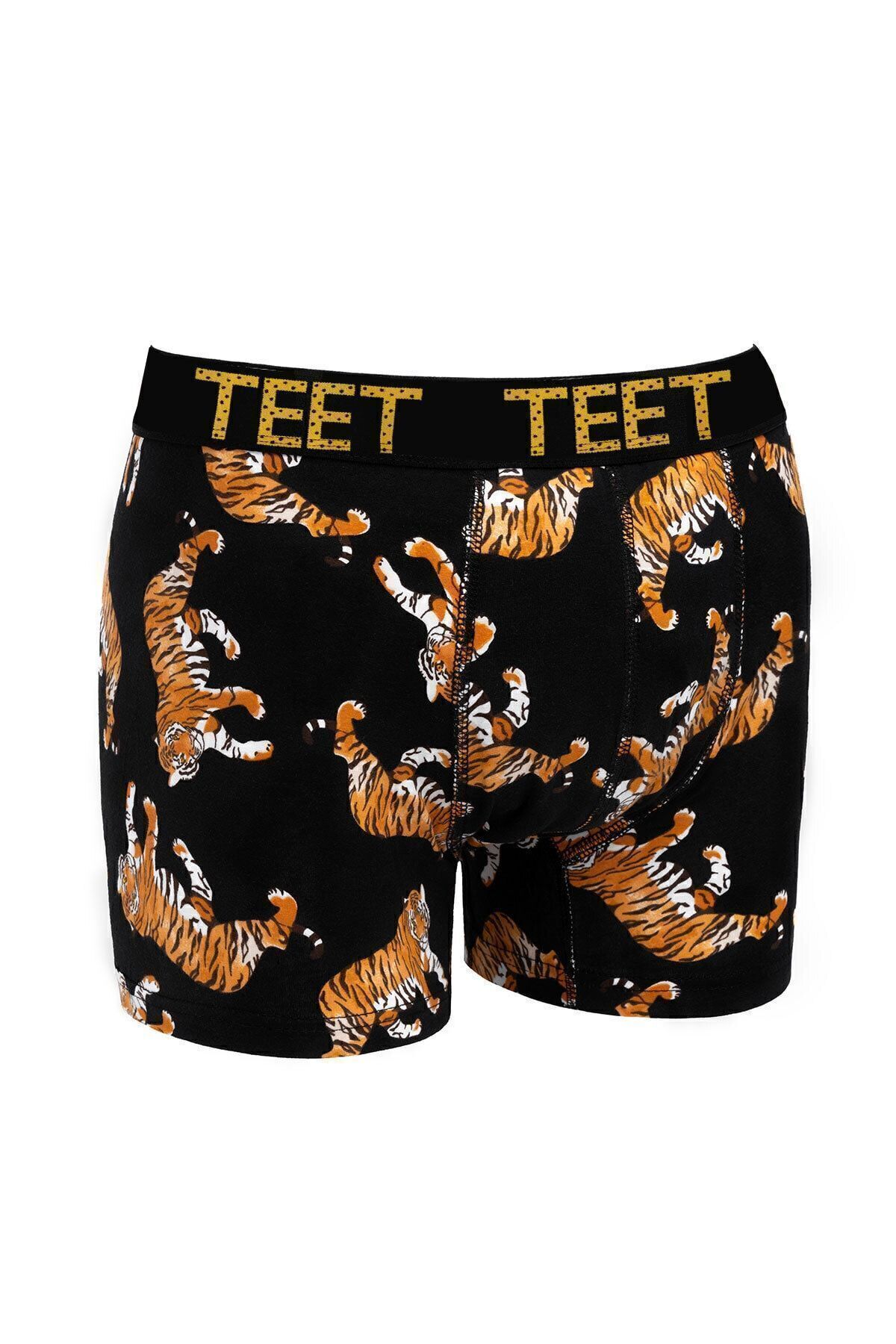 TEET Erkek Boxer Premium 4'lü Set Pamuklu Likralı Desenli Hediyelik görsel 3