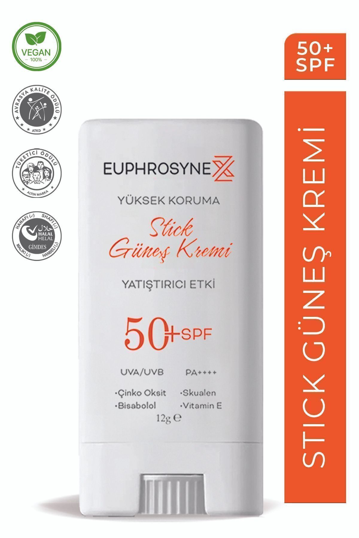 کرم ضدآفتاب استیک با محافظت بالا SPF50+UVA/UVB Pa++++ ضد آکنه لک و پوست چرب Euphrosyne X