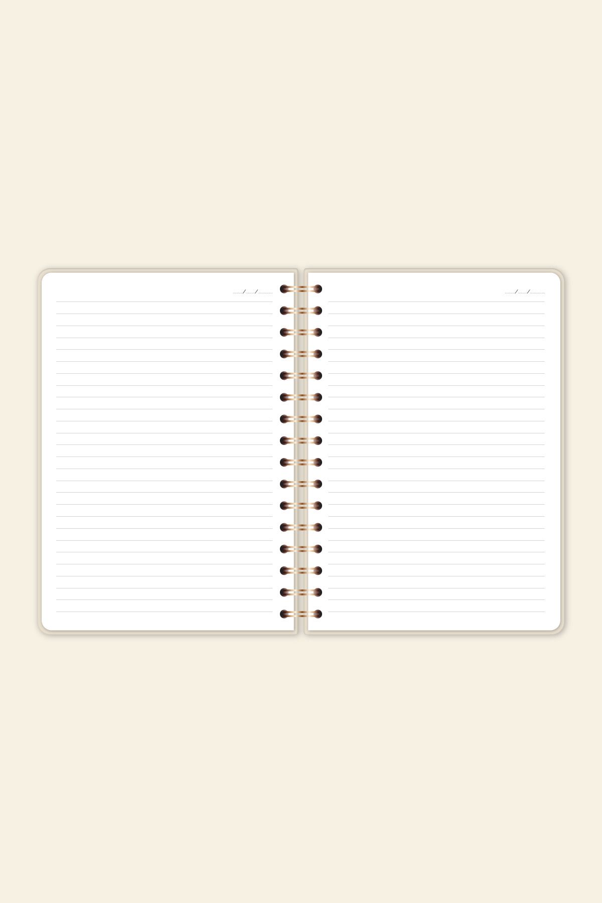 PAPERORA-A5 Red PinK Gradient - Spiral, Hard Cover and Elastic Lined Undated Notepad 7