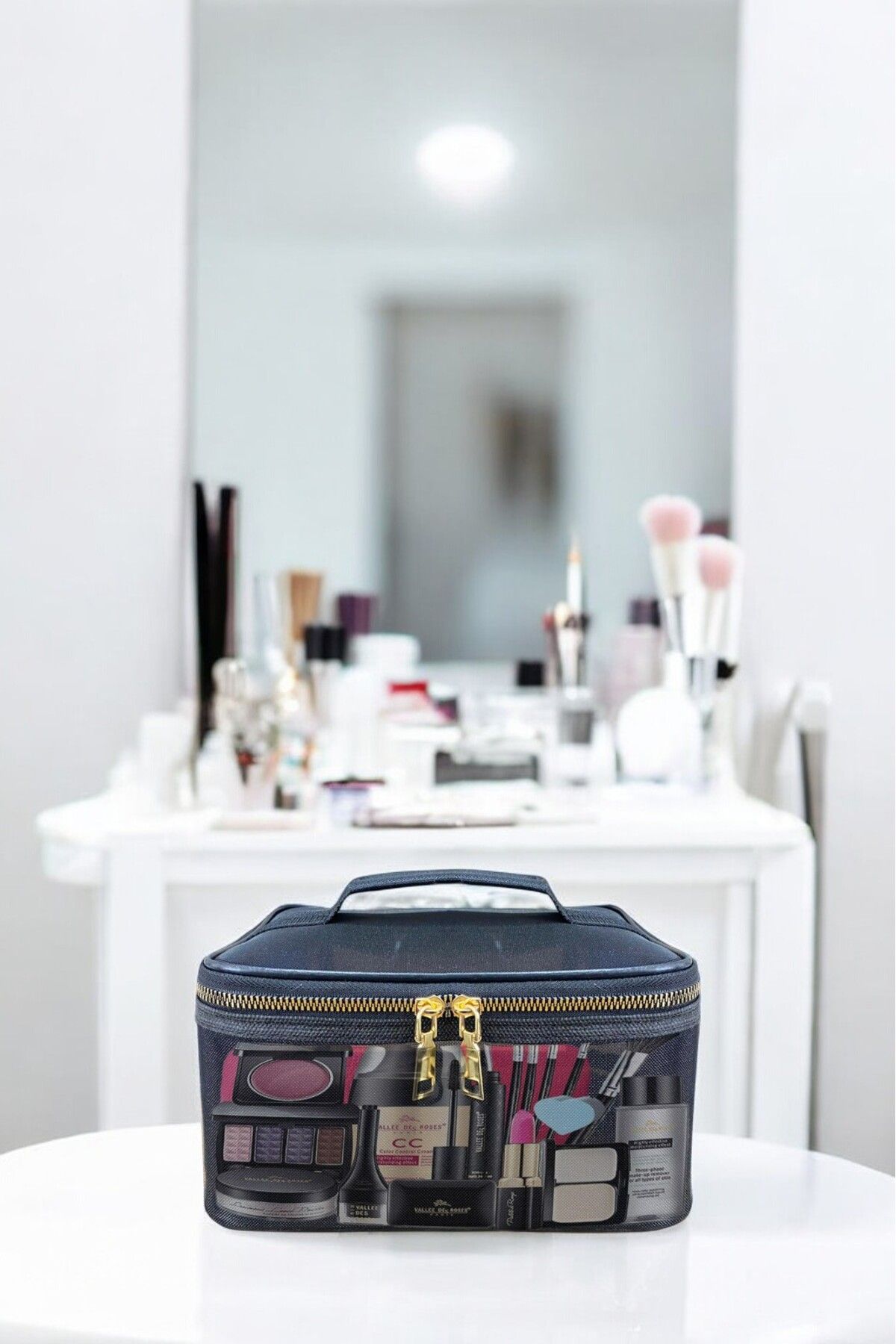 FDF STORE Geantă De Machiaj De Călătorie - Geantă De Plajă Cosmetică, Organizator - One Size