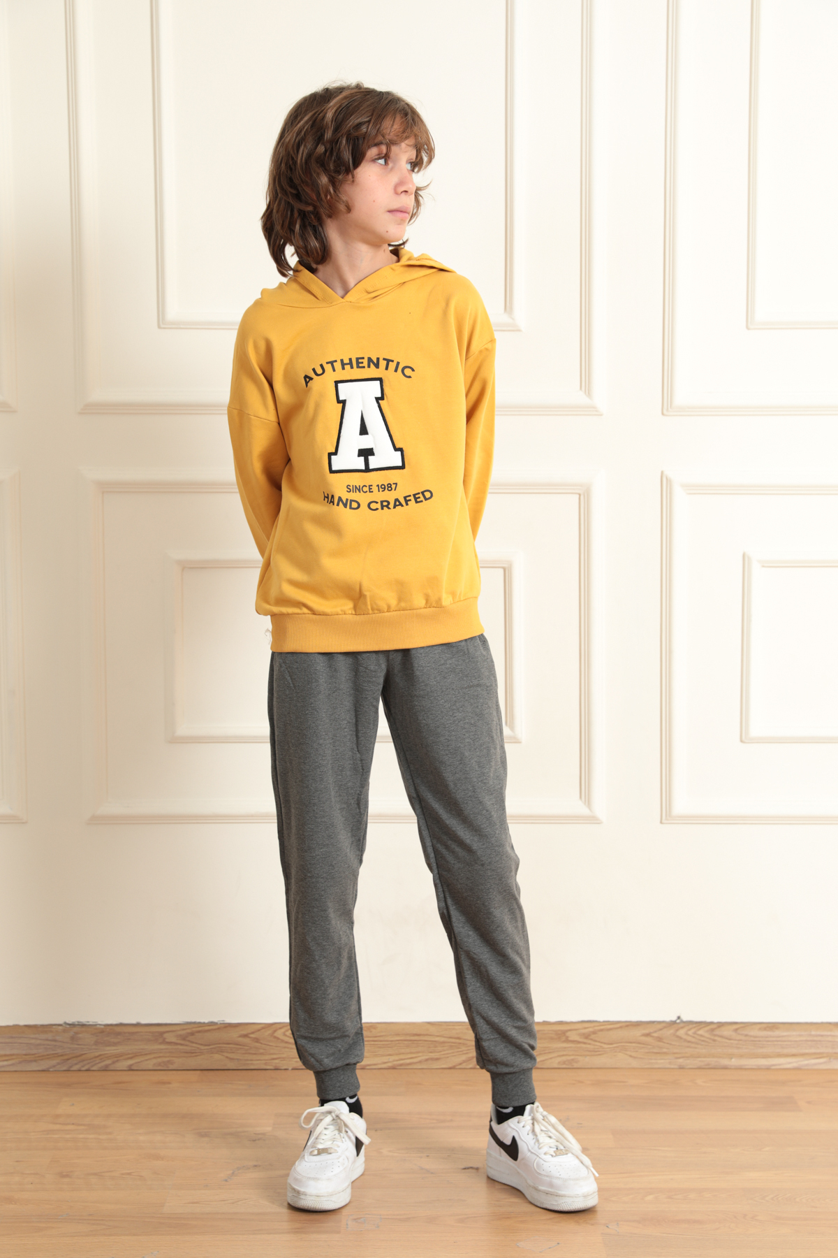 سویشرت پسرانه خاکستری ModaPlaza | C23MPYRZ2350EŞFMN اورجینال - تصویر 5