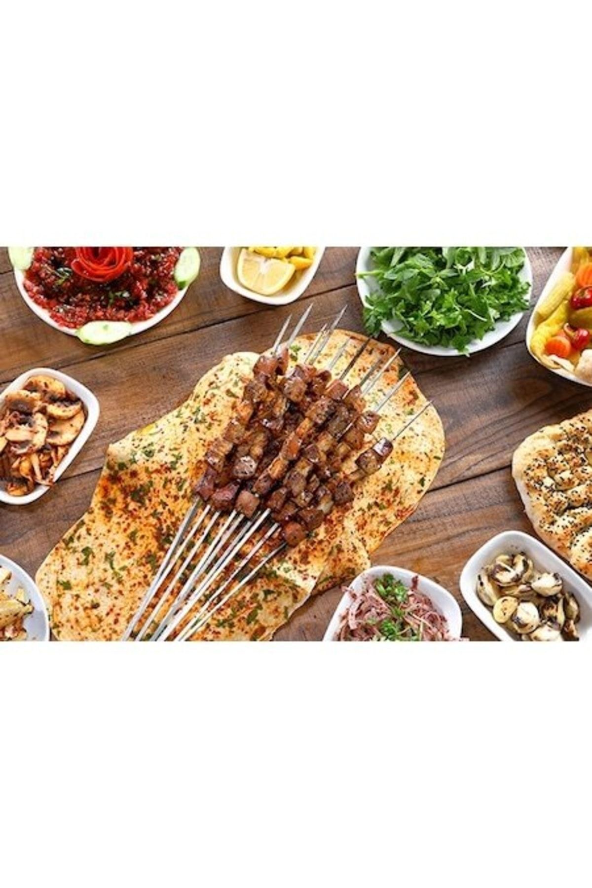 Genel Markalar 10'lu Şiş Ciğer Kebap Şişi Kuşbaşı Şişi
