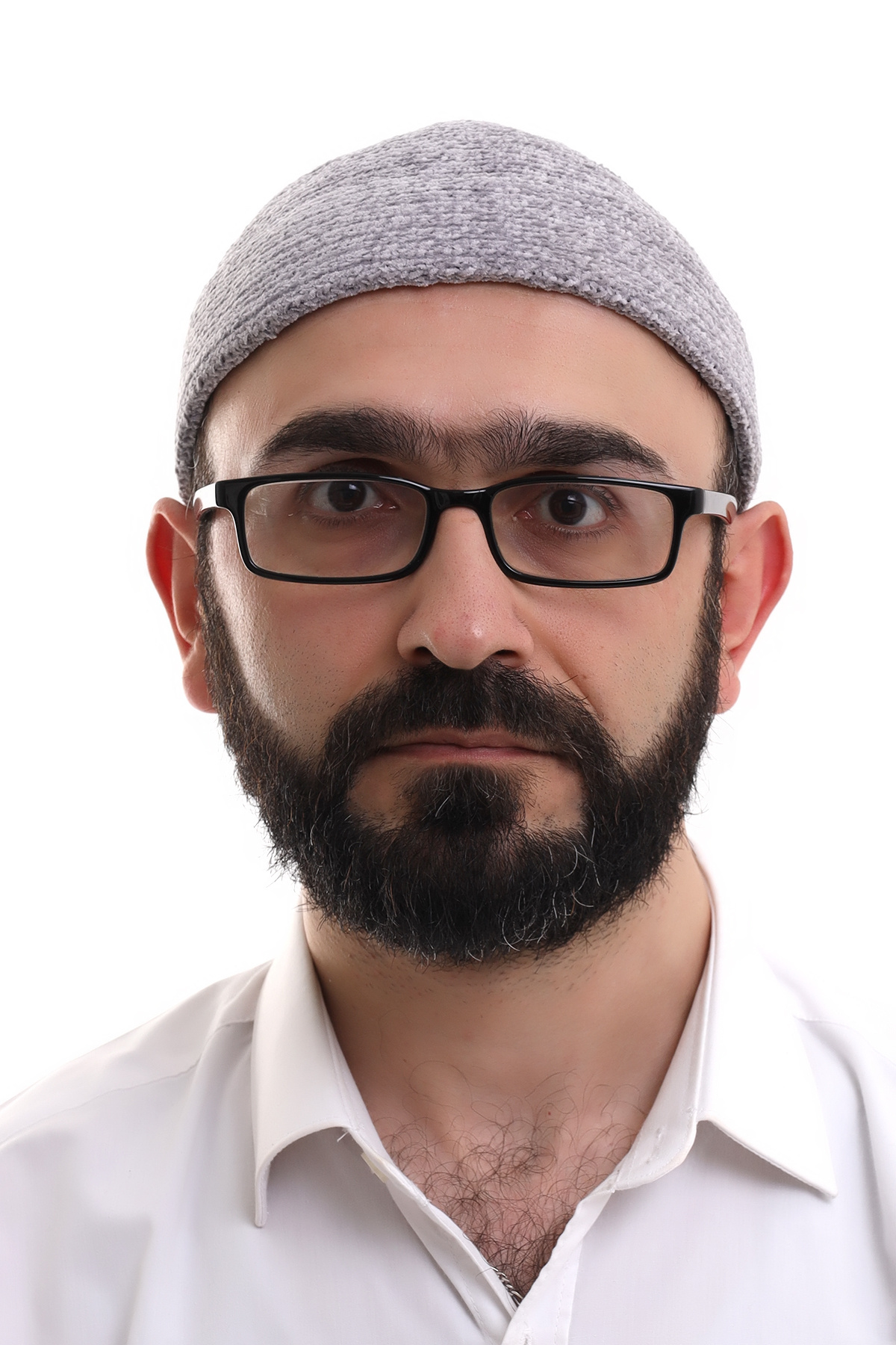 ihvan online Gri Katlamalı Sade Desen Kışlık Kadife Takke Şapka görsel 7