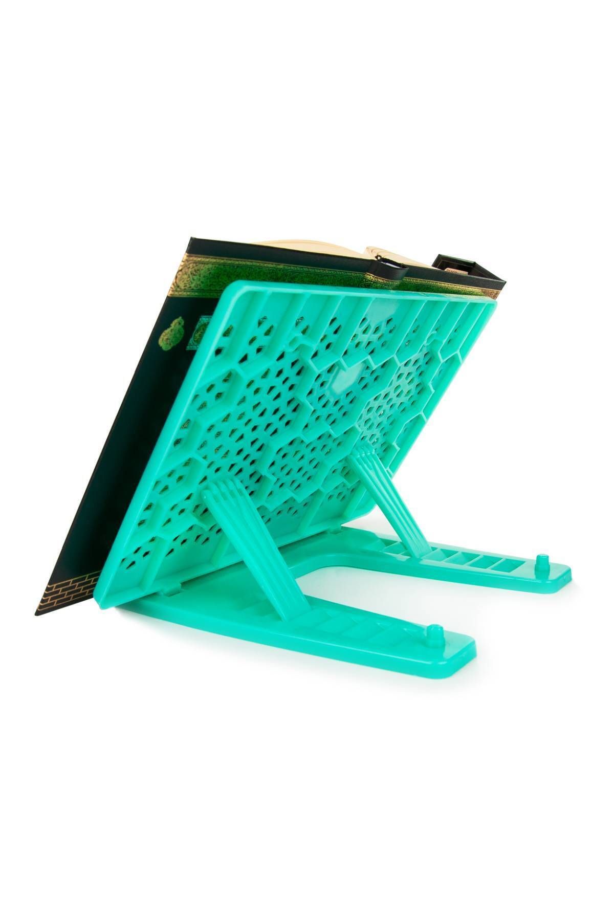 ihvanonline-Plastic Rahle - Practical Rahle - Table Top Rahle - Book Reading Stand - Light Green Color 2