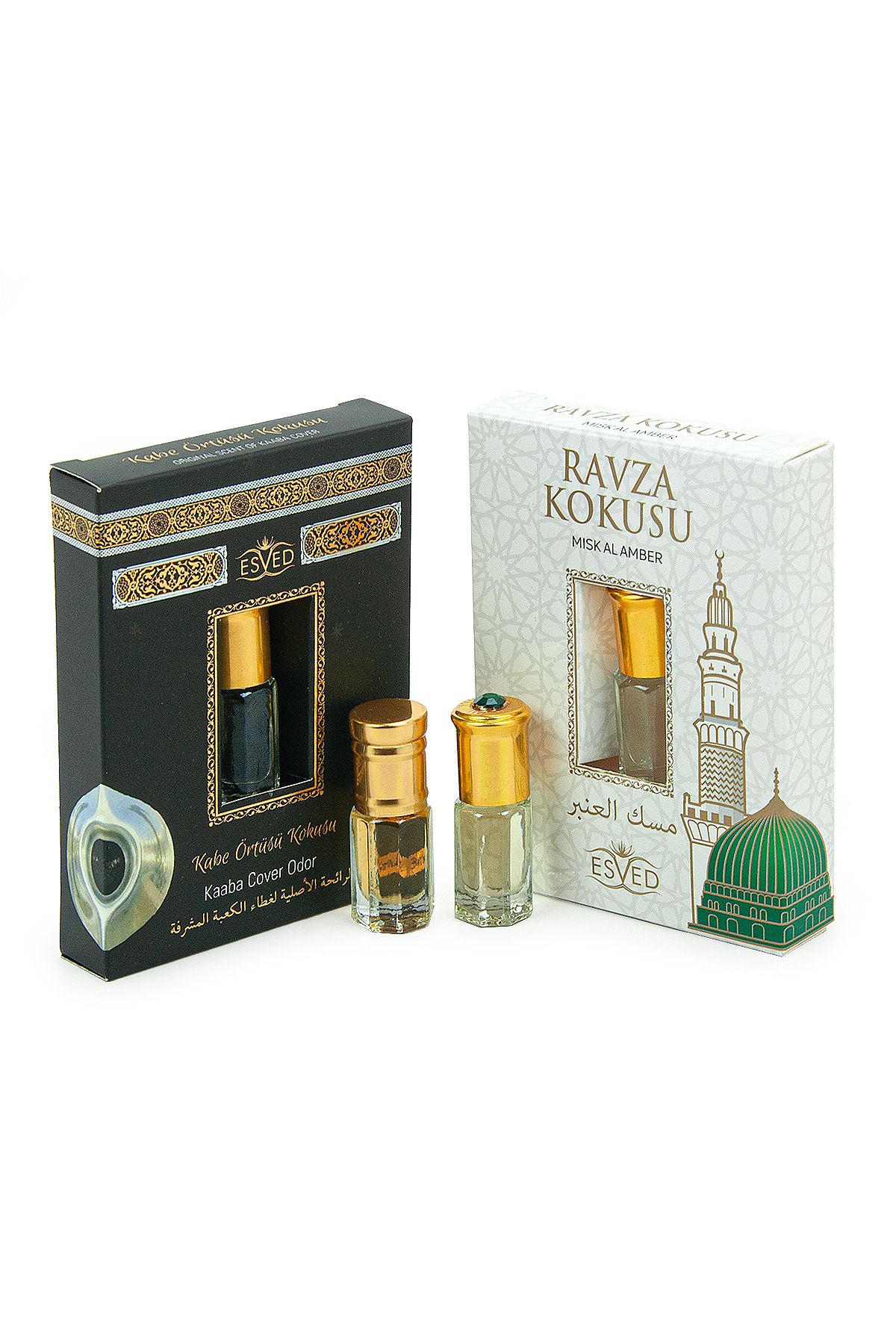 مجموعه عطرهای حج و عمره 2 تایی: جلد کعبه و عطر و اسانس روضه ihvanonline