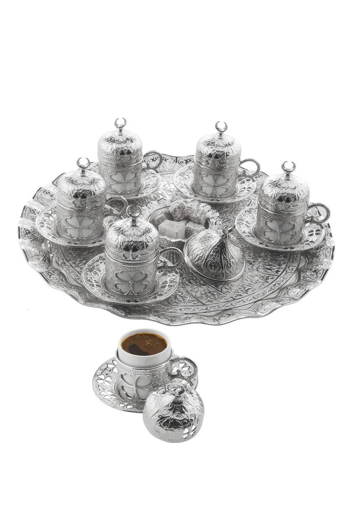 Clover Round 6-Piece Coffee Set with Box 113-a-k-11