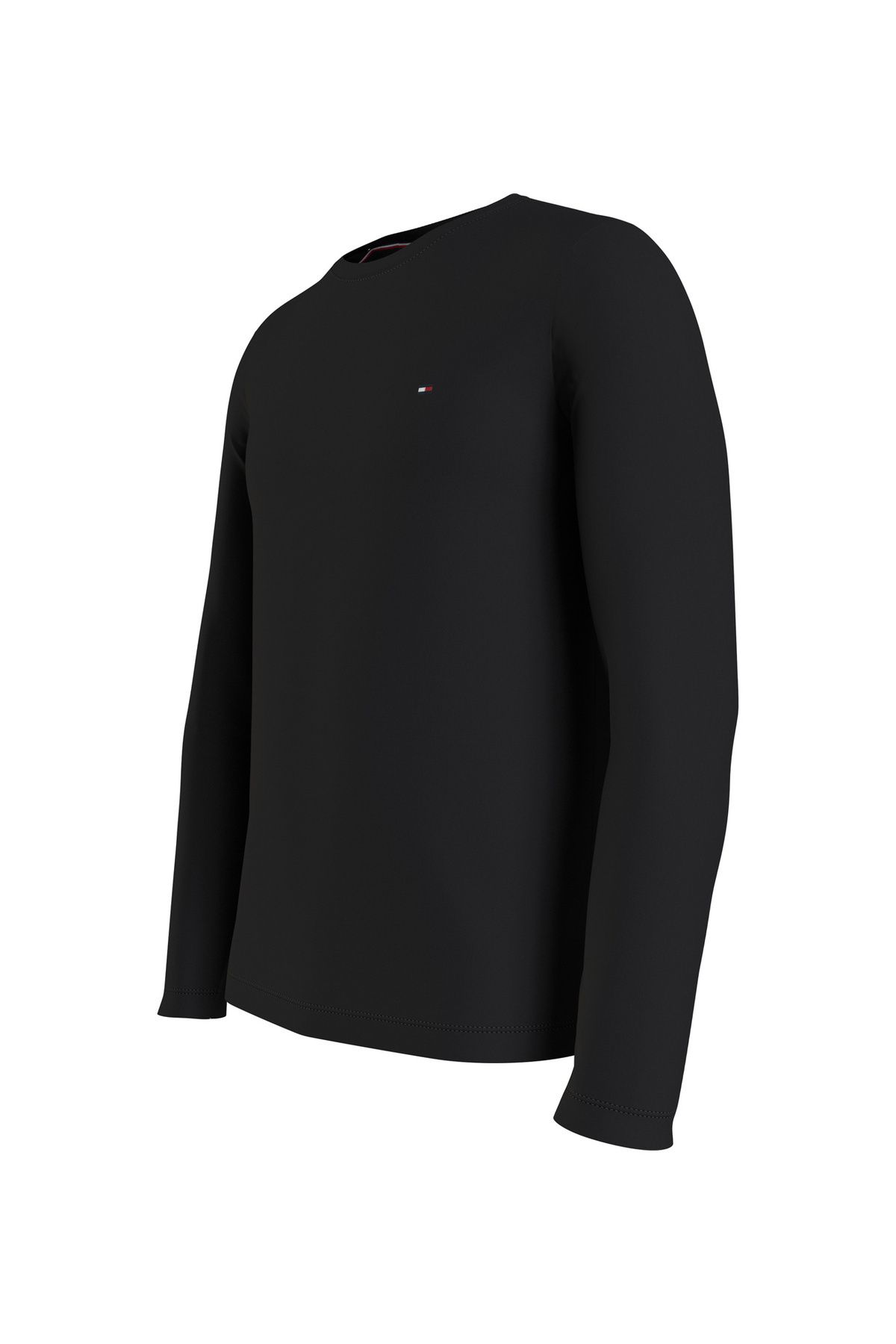 تی شرت سیاه مردانه مشکی یقه خدمه MW0MW10804BDS Tommy Hilfiger
