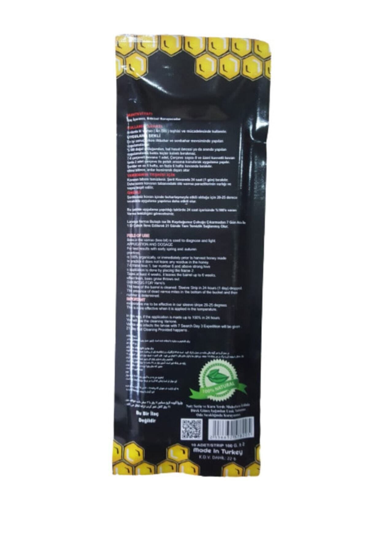5 Paket Arı Varroa Dökme Ilacı Doğal Mücadele 10'lu Paket Çubuk