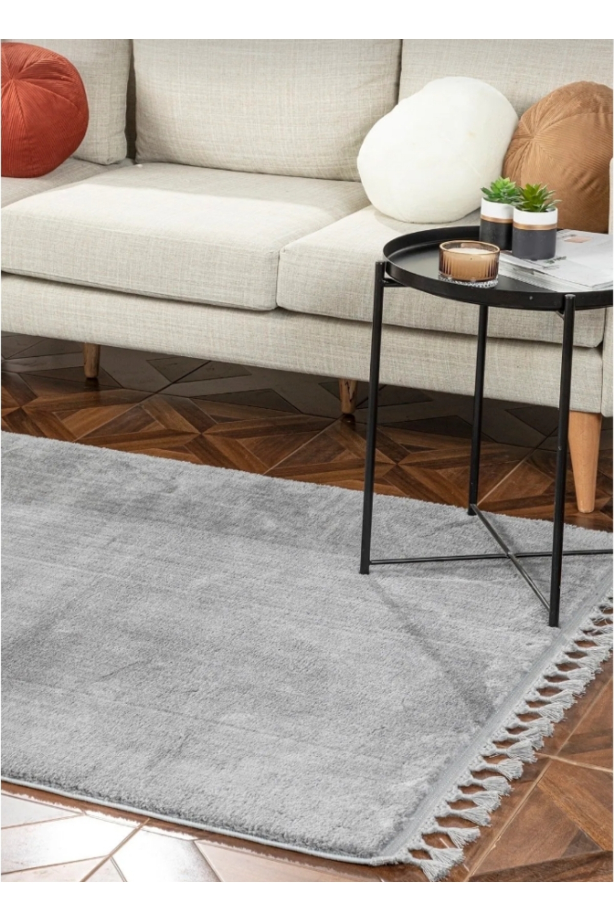 ATUN carpet entrance Modern Decorative Knit Fringed Simirna Plush CARPET Runner SIMIRNAHALIOVAL
